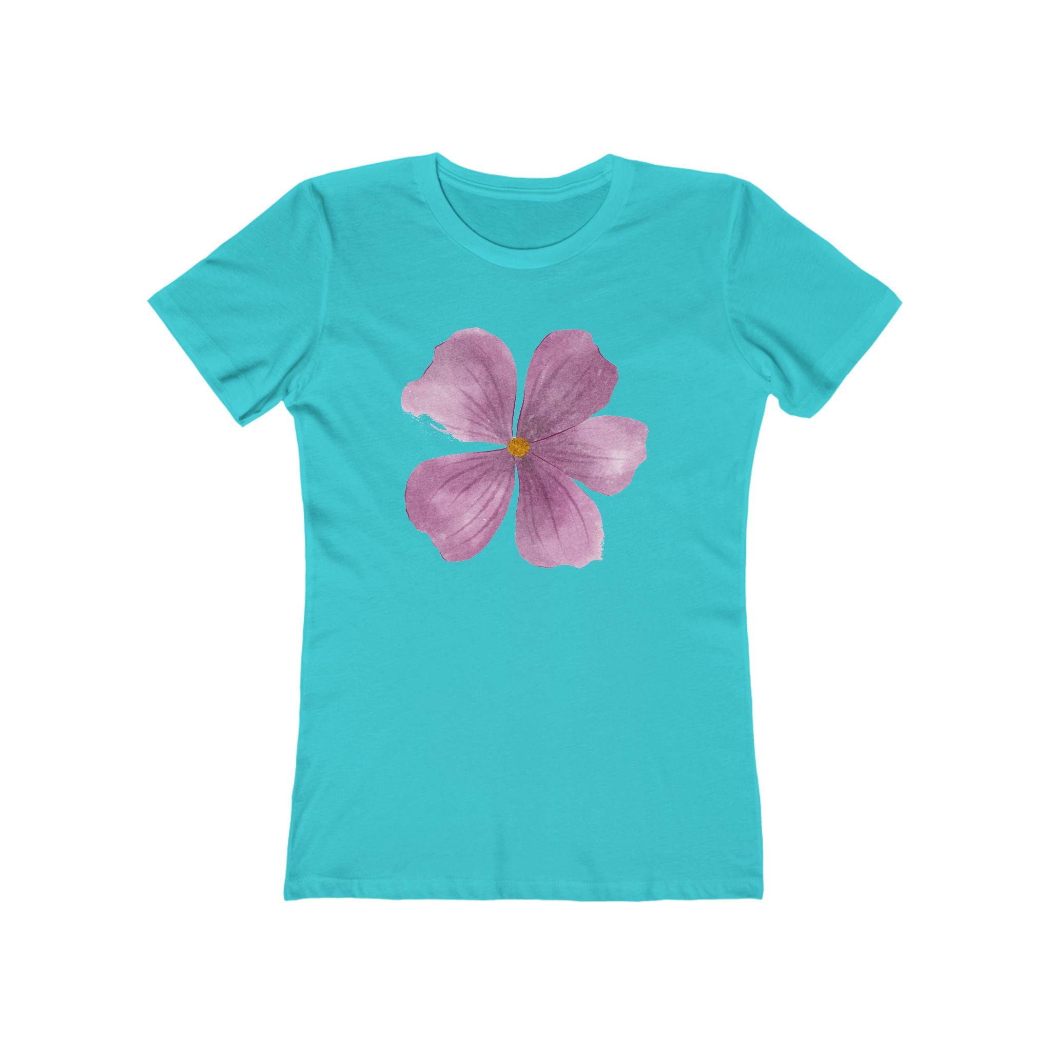 Flower Women's Tshirt, Floral Graphic Tee, Casual Top for Her, Spring Blossom Shirt, Botanical Print Blouse