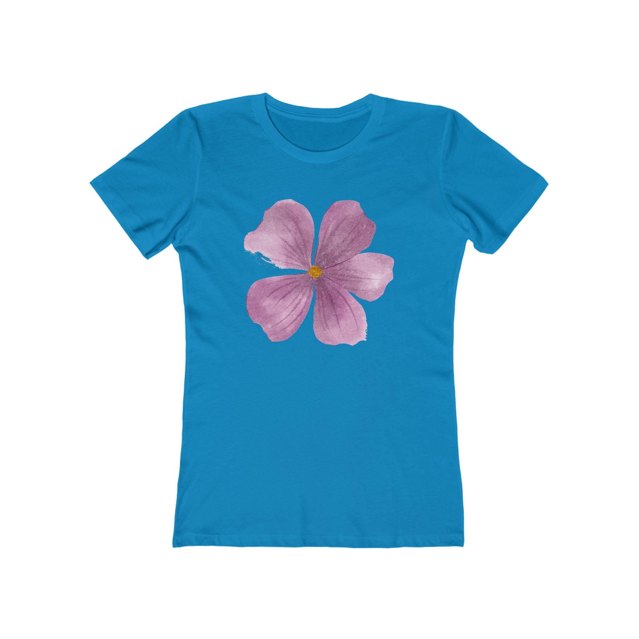 Flower Women's Tshirt, Floral Graphic Tee, Casual Top for Her, Spring Blossom Shirt, Botanical Print Blouse