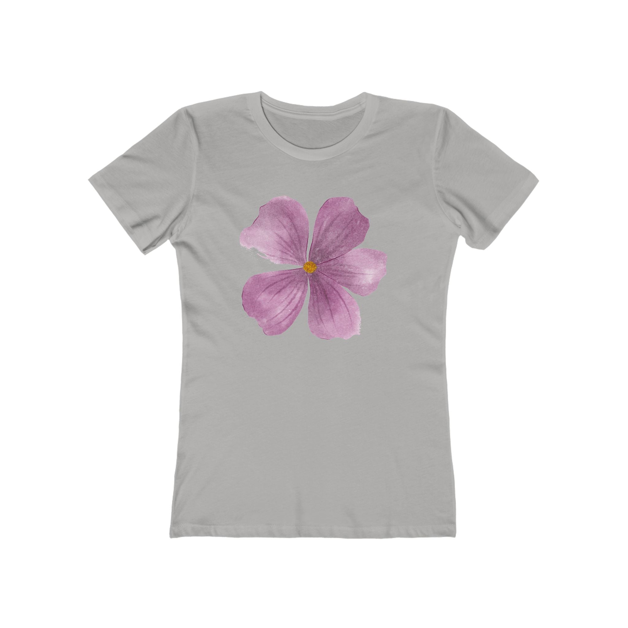 Flower Women's Tshirt, Floral Graphic Tee, Casual Top for Her, Spring Blossom Shirt, Botanical Print Blouse
