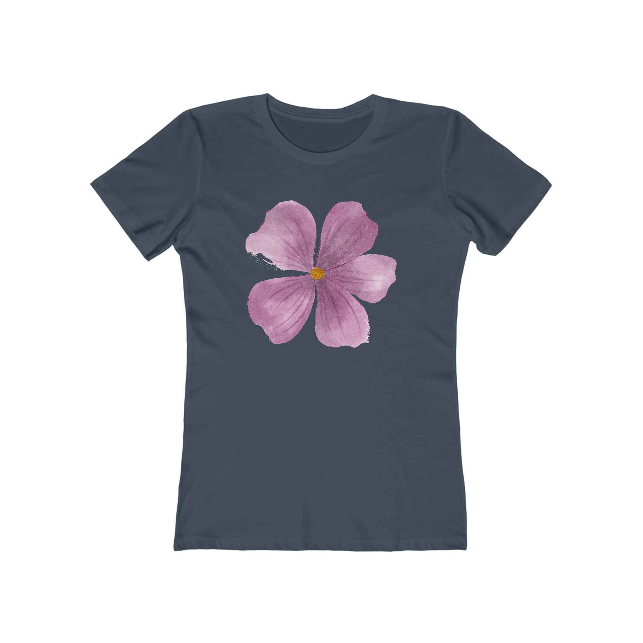 Flower Women's Tshirt, Floral Graphic Tee, Casual Top for Her, Spring Blossom Shirt, Botanical Print Blouse