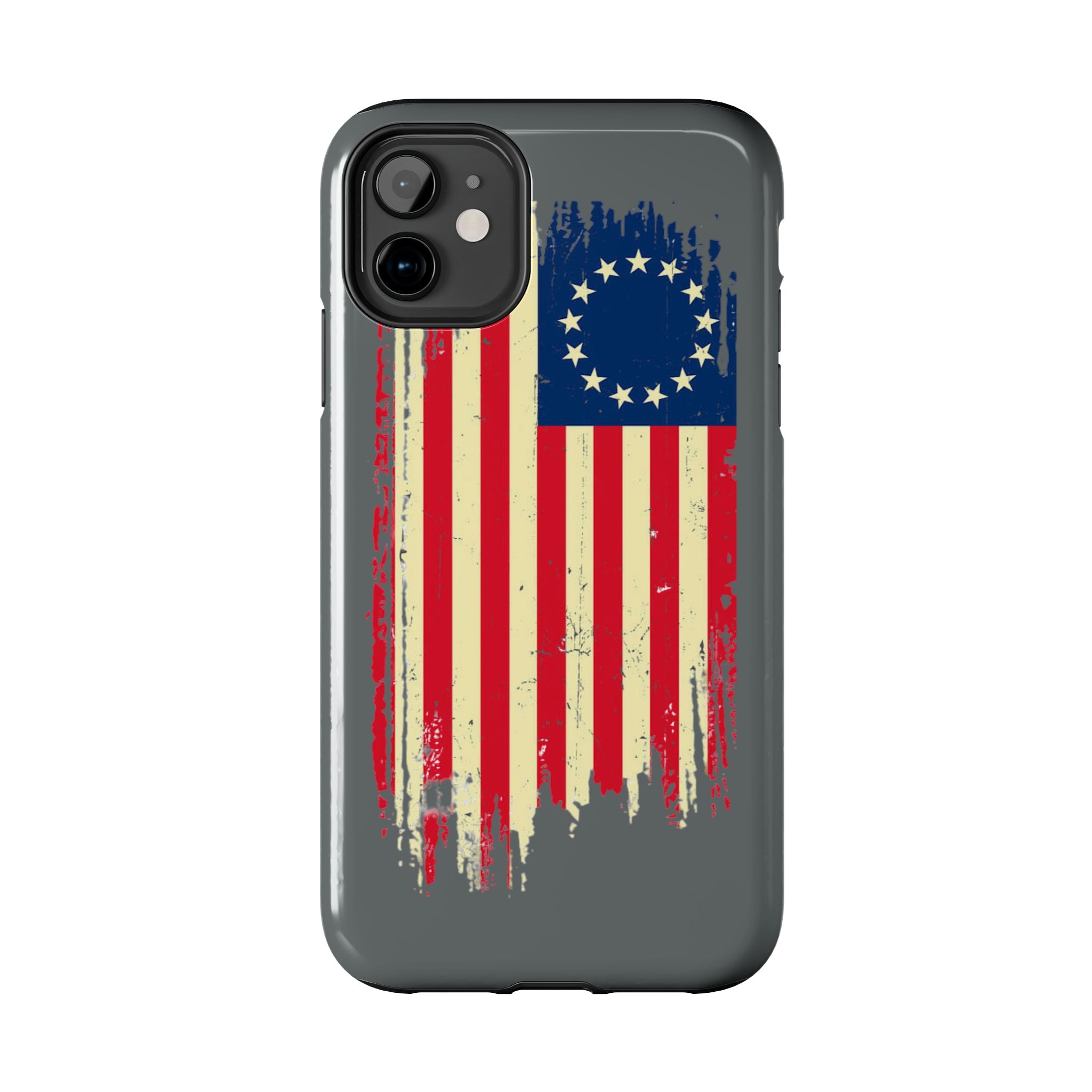 Patriotic Phone Cases with Vintage Flag Design, Tough Case for Independence Day, Memorial Day, 4th of July, Gift for Veterans, USA Pride