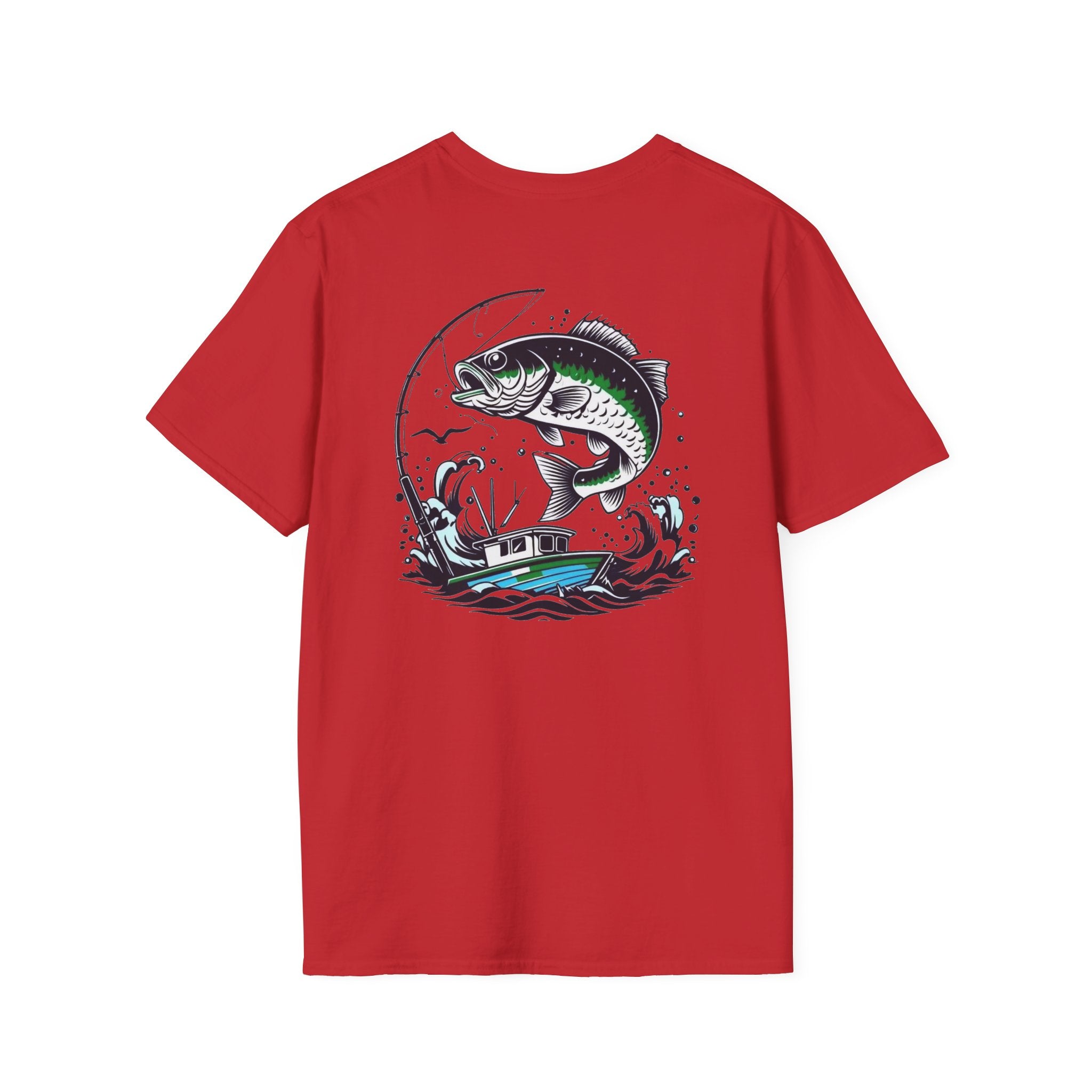 Patriotic Fishing Tshirt, American Flag Tee, 4th of July Shirt, USA Independence Day Top, Patriotic Graphic Tee, Unisex Patriotic