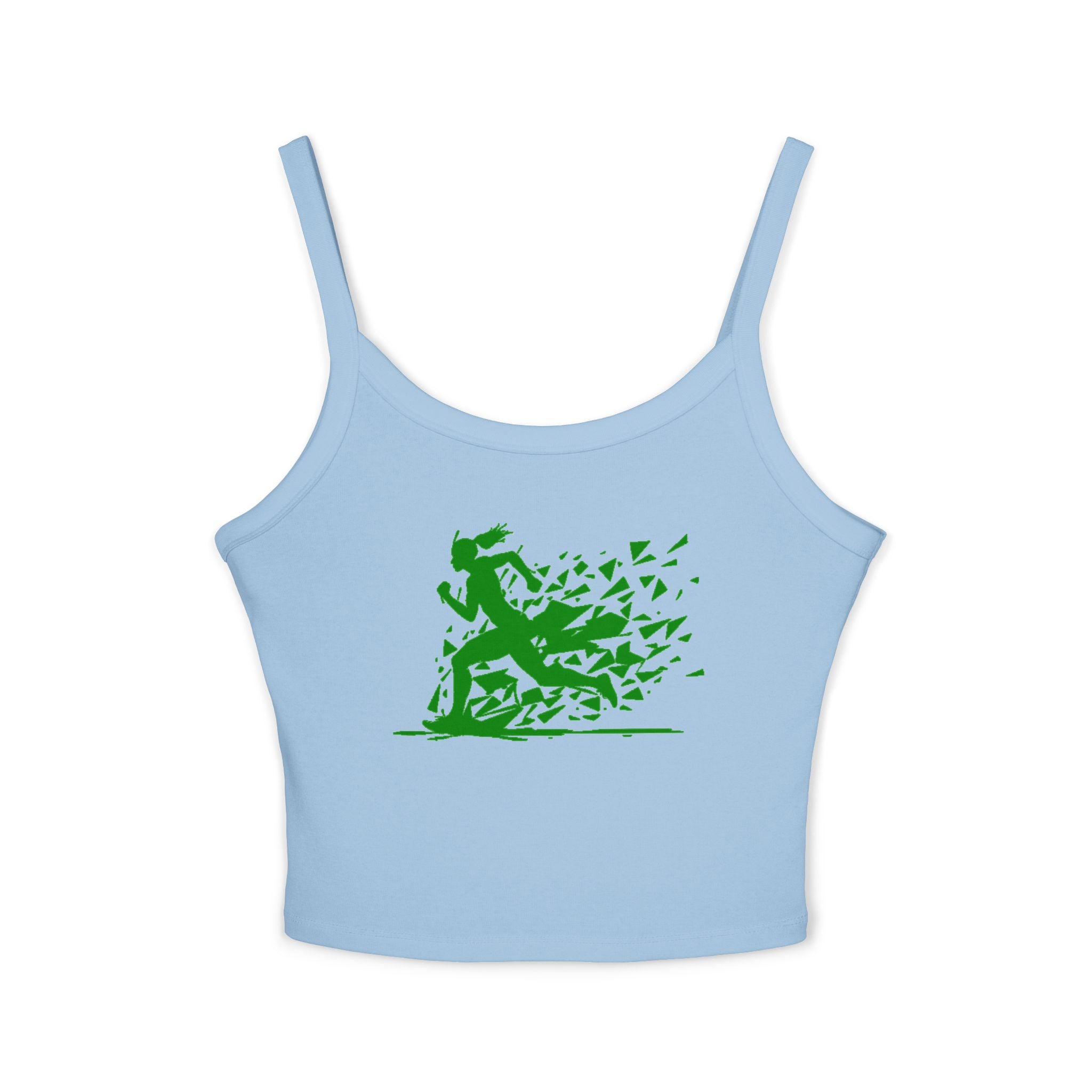 Running Woman Tank Top, Athletic Workout Top, Fitness Sleeveless Shirt, Jogging Muscle Tee, Exercise Gym Cami