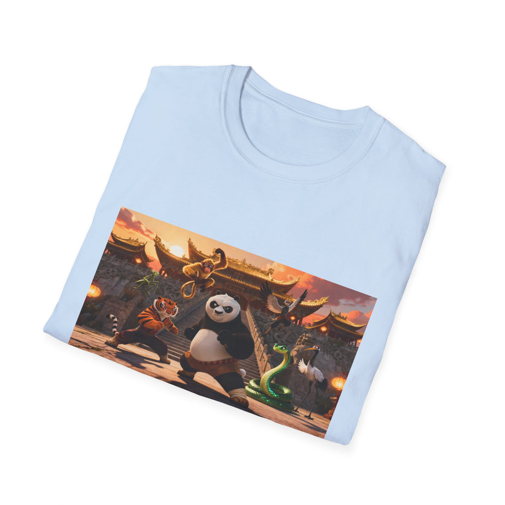 Kung Fu Panda Unisex Softstyle T-Shirt, DreamWorks Animation Youth Competitor Tee, Graphic Tee, Movie Fan Gift, Cult Classic Shirt, Comfy