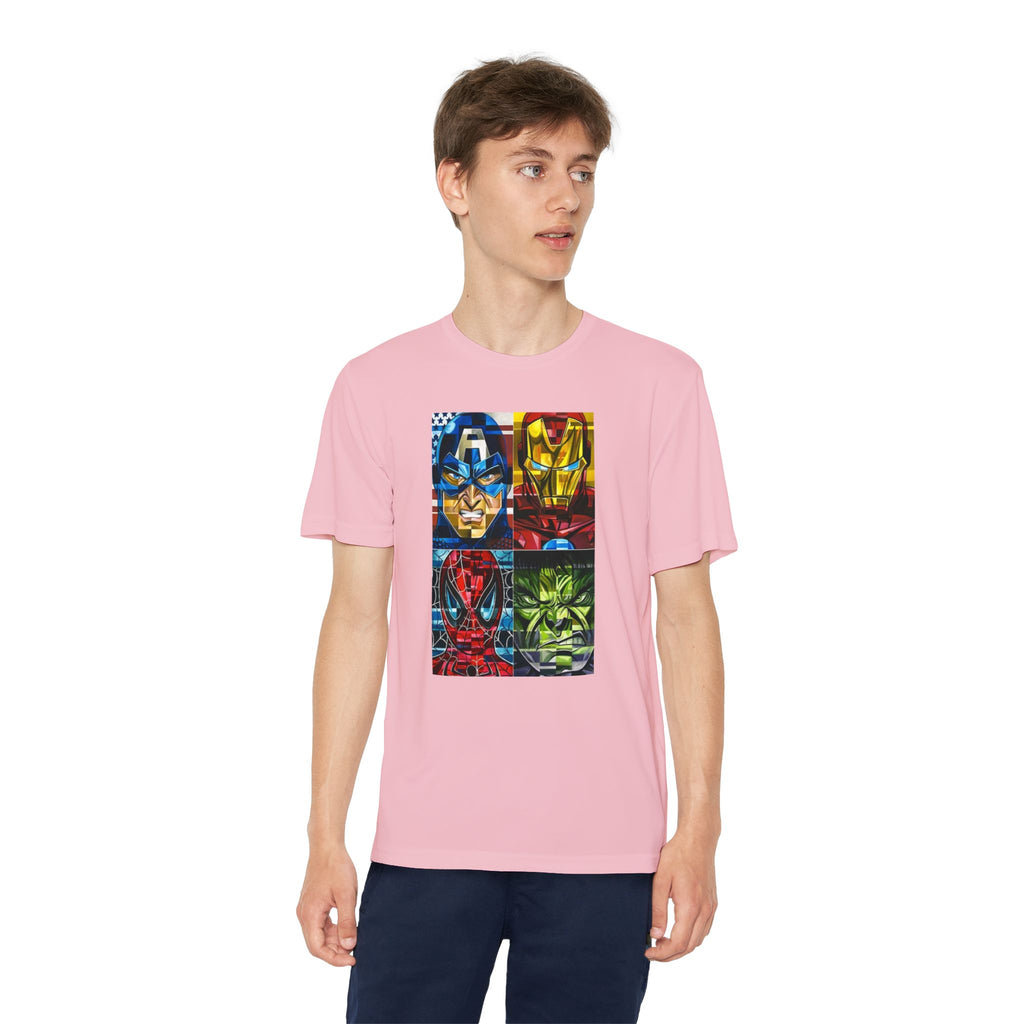 Advengers Youth T-Shirt Sports Graphic Tee, Cool Athletic Shirt for Kids, Perfect for Sports Events, Team Spirit