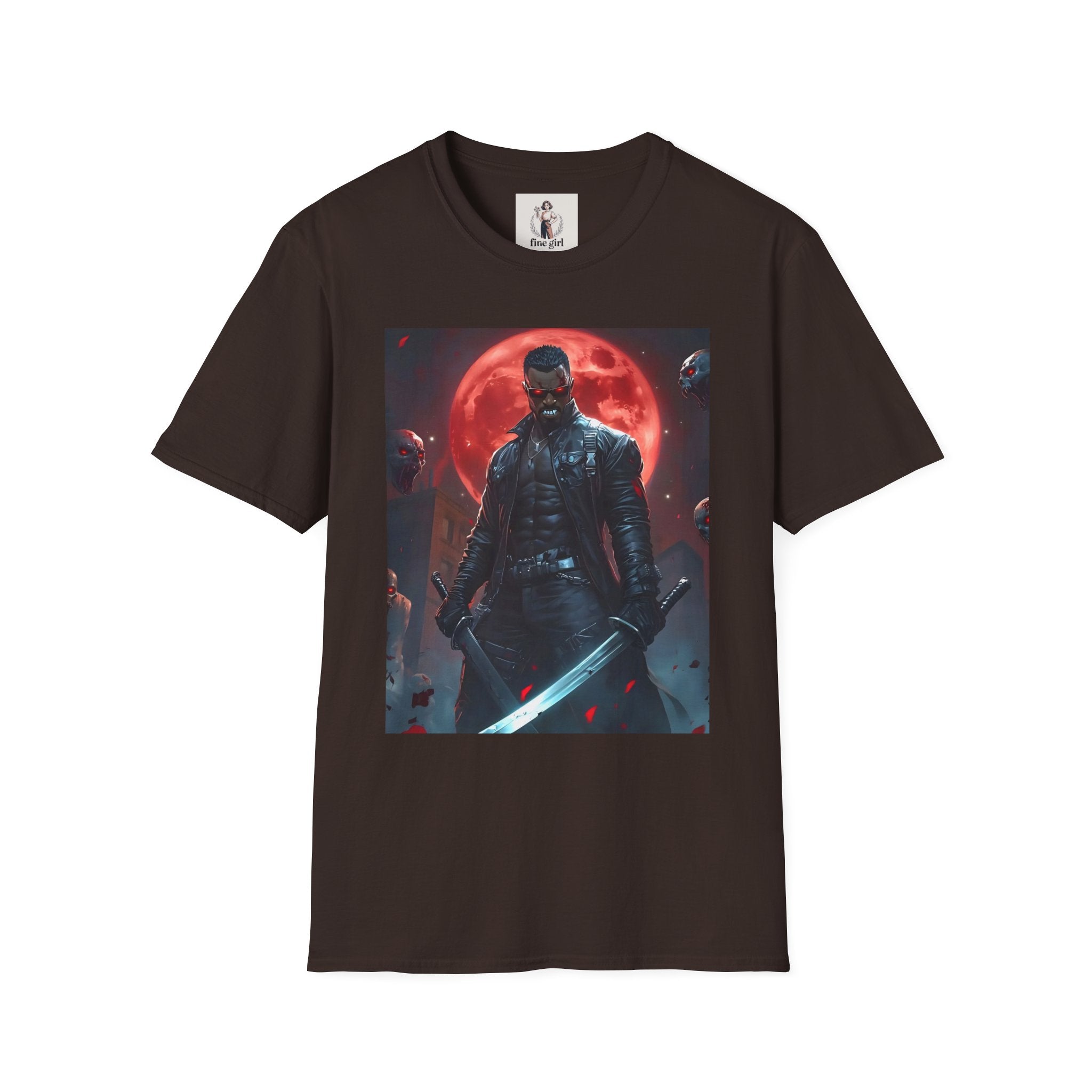 Blade Superhero Marvel Unisex Softstyle T-Shirt, Comic Book Tee, Geeky Clothing, Cosplay Costume Top