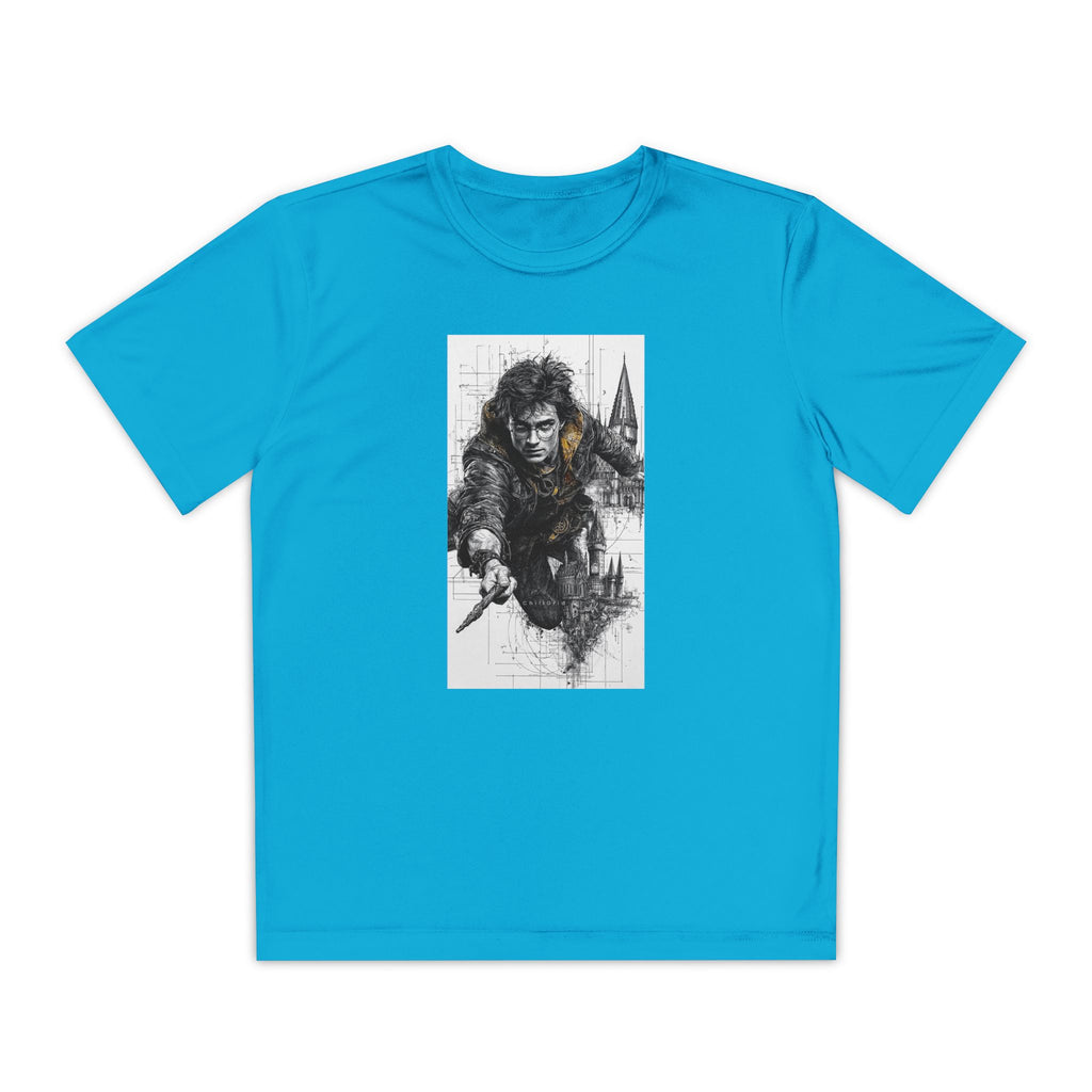 Youth Competitor Tee - Harry Potter, Wizard School Shirt, Magical Kids Top, Hogwarts Fan Gift, Sorcerer's Stone T-Shirt
