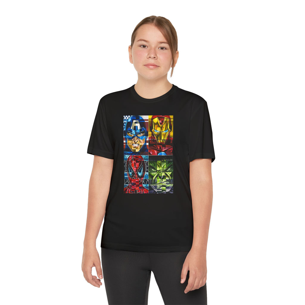 Advengers Youth T-Shirt Sports Graphic Tee, Cool Athletic Shirt for Kids, Perfect for Sports Events, Team Spirit