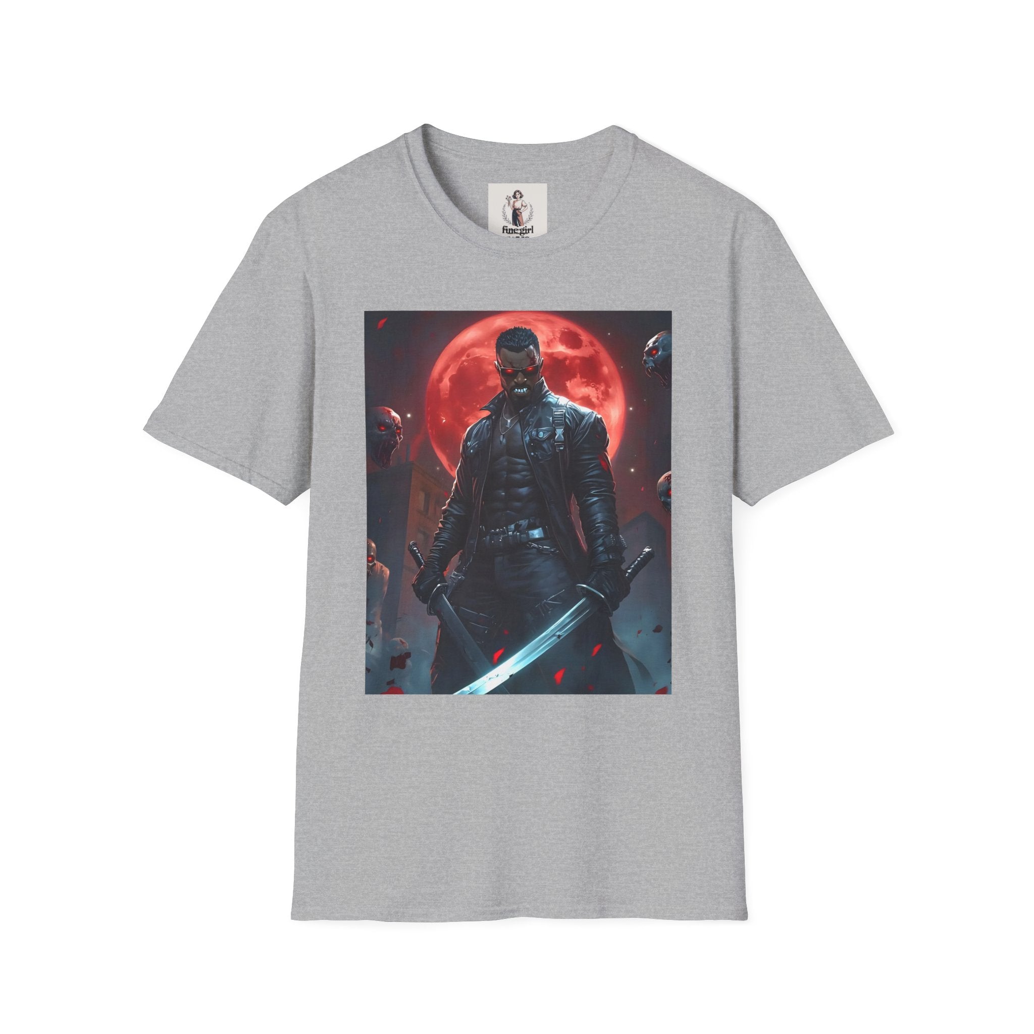 Blade Superhero Marvel Unisex Softstyle T-Shirt, Comic Book Tee, Geeky Clothing, Cosplay Costume Top