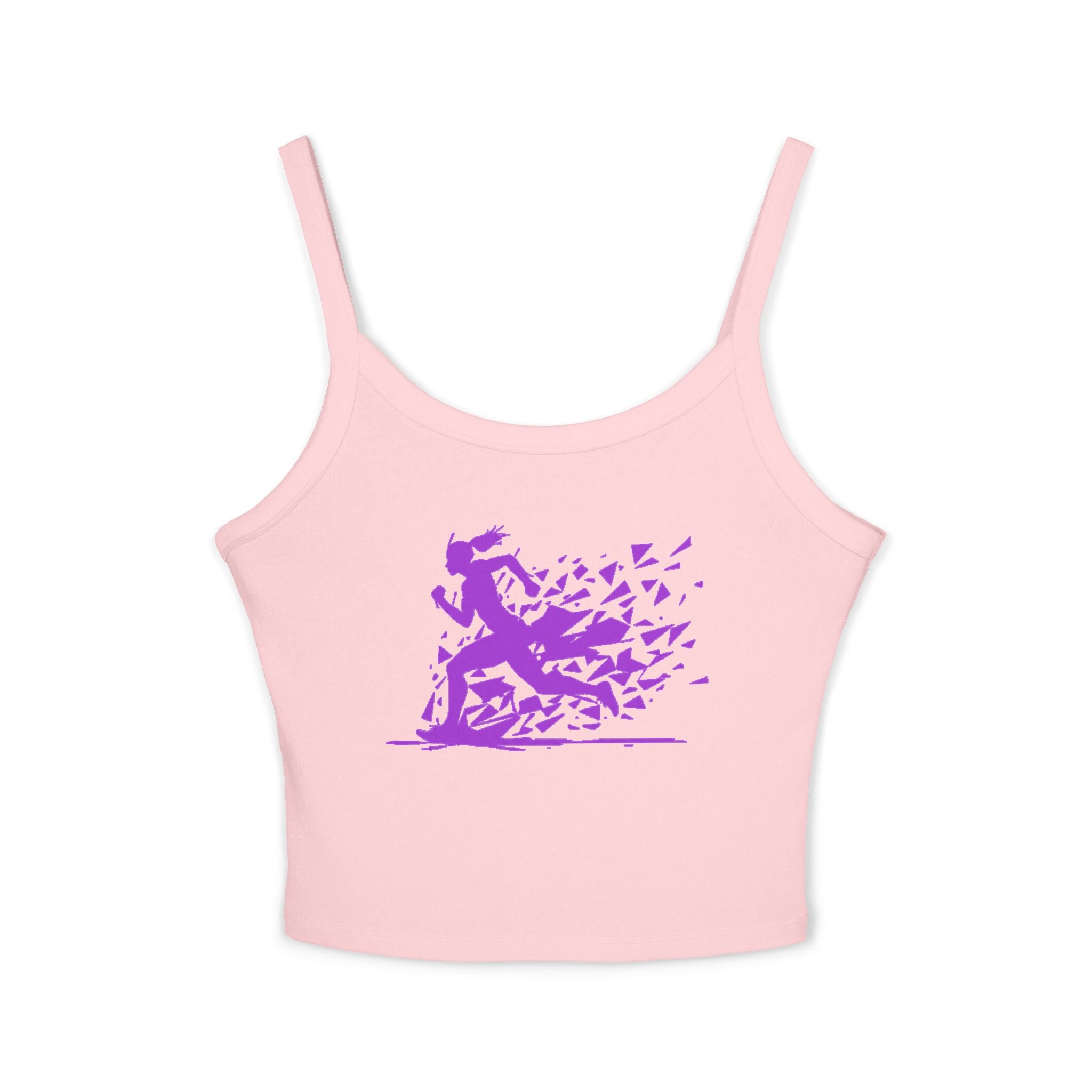 Running Woman Tank Top, Athletic Workout Top, Fitness Sleeveless Shirt, Jogging Muscle Tee, Exercise Gym Cami