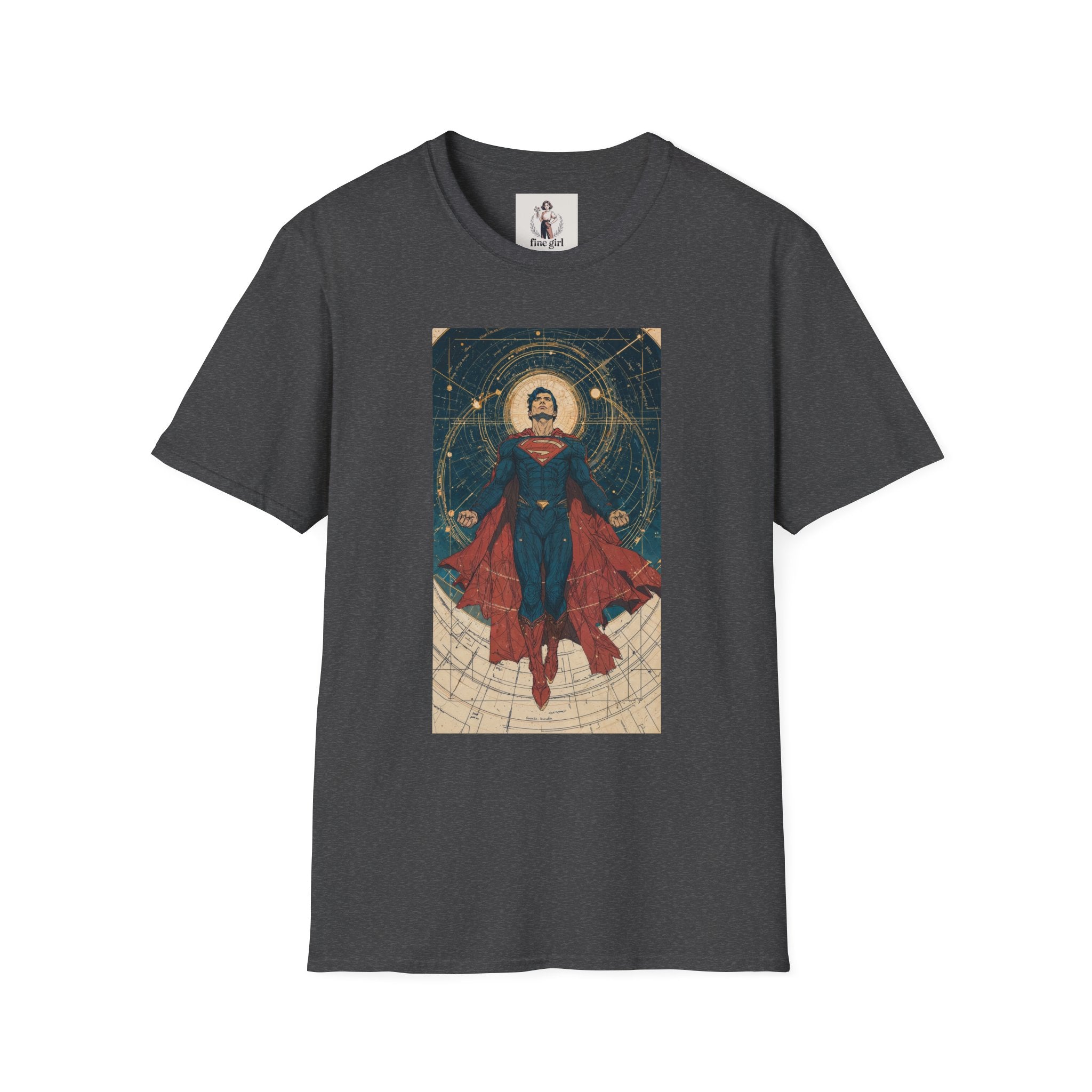 Superman Superhero Marvel Unisex Softstyle T-Shirt, Comic Book Tee, Geeky Clothing, Cosplay Costume Top