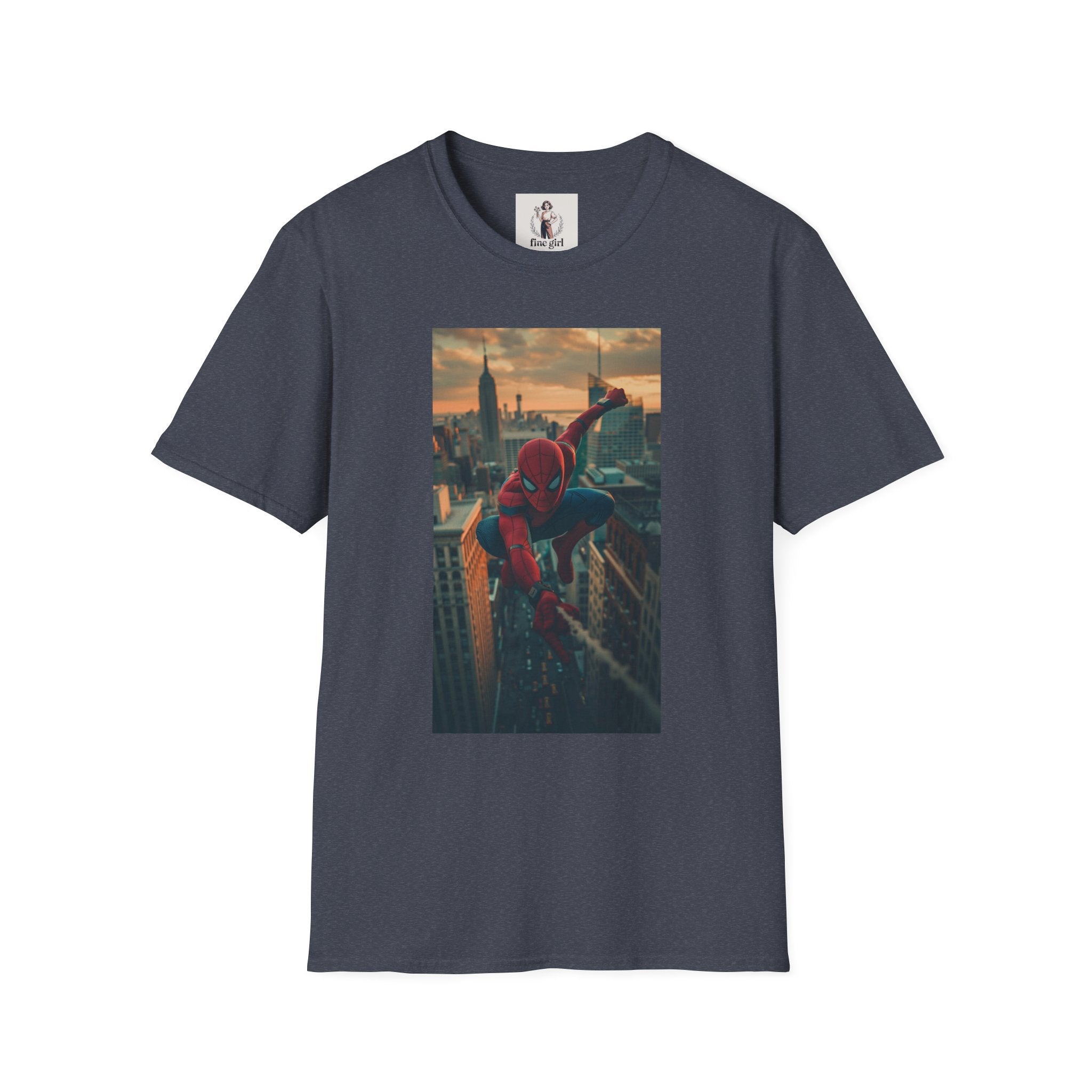 Spiderman Superhero Marvel Unisex Softstyle T-Shirt, Comic Book Tee, Geeky Clothing, Cosplay Costume Top