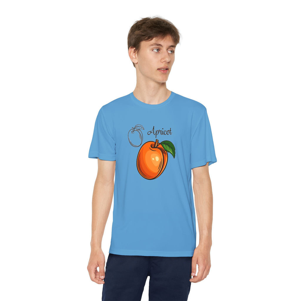 Apricot Youth T-Shirt Sports Graphic Tee, Cool Athletic Shirt for Kids, Perfect for Sports Events, Team Spirit