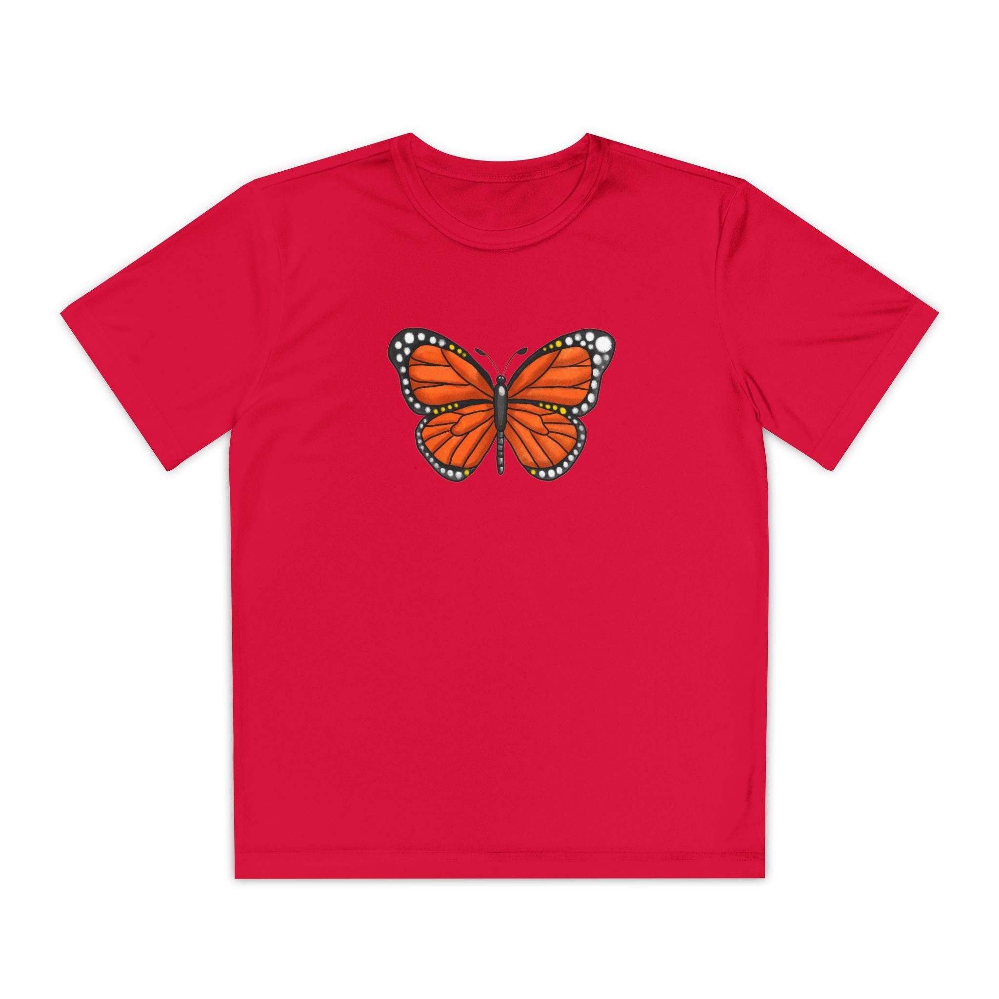 Butterffy Youth T-Shirt Sports Graphic Tee, Cool Athletic Shirt for Kids, Perfect for Sports Events, Team Spirit