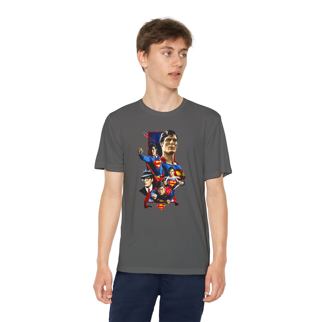 Superman Youth T-Shirt Sports Graphic Tee, Cool Athletic Shirt for Kids, Perfect for Sports Events, Team Spirit