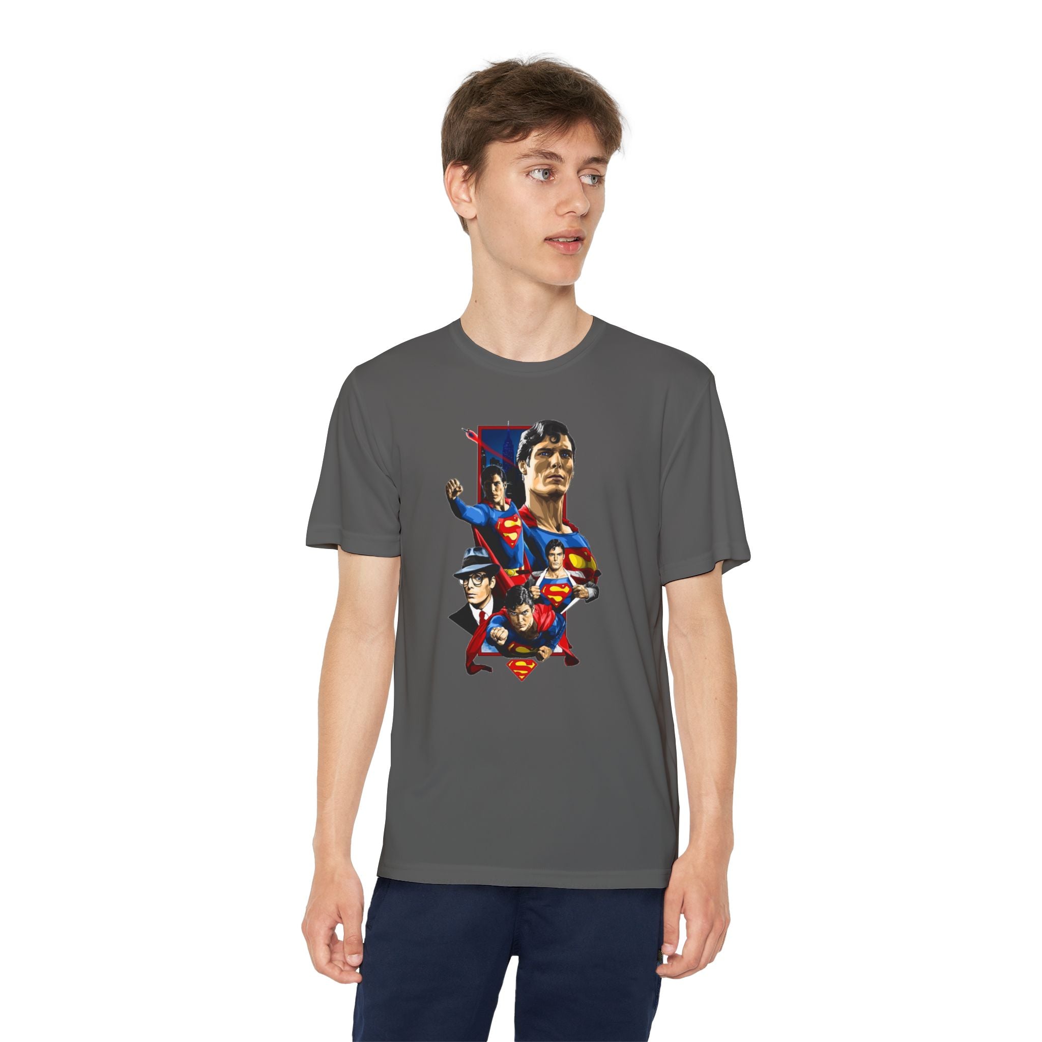 Superman Youth T-Shirt Sports Graphic Tee, Cool Athletic Shirt for Kids, Perfect for Sports Events, Team Spirit