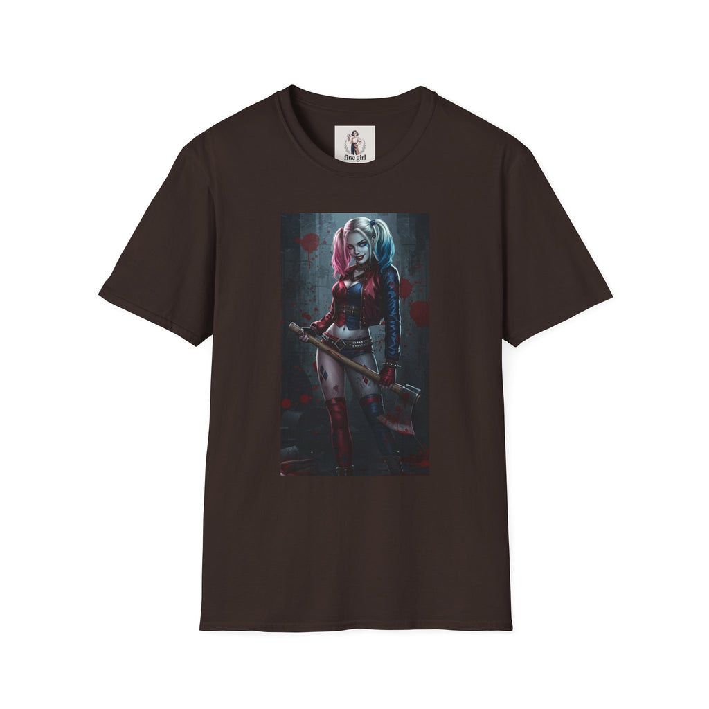 Haily Quinn Superhero Marvel Unisex Softstyle T-Shirt, Comic Book Tee, Graphic Novel Shirt, Geeky Clothing, Cosplay Costume Top