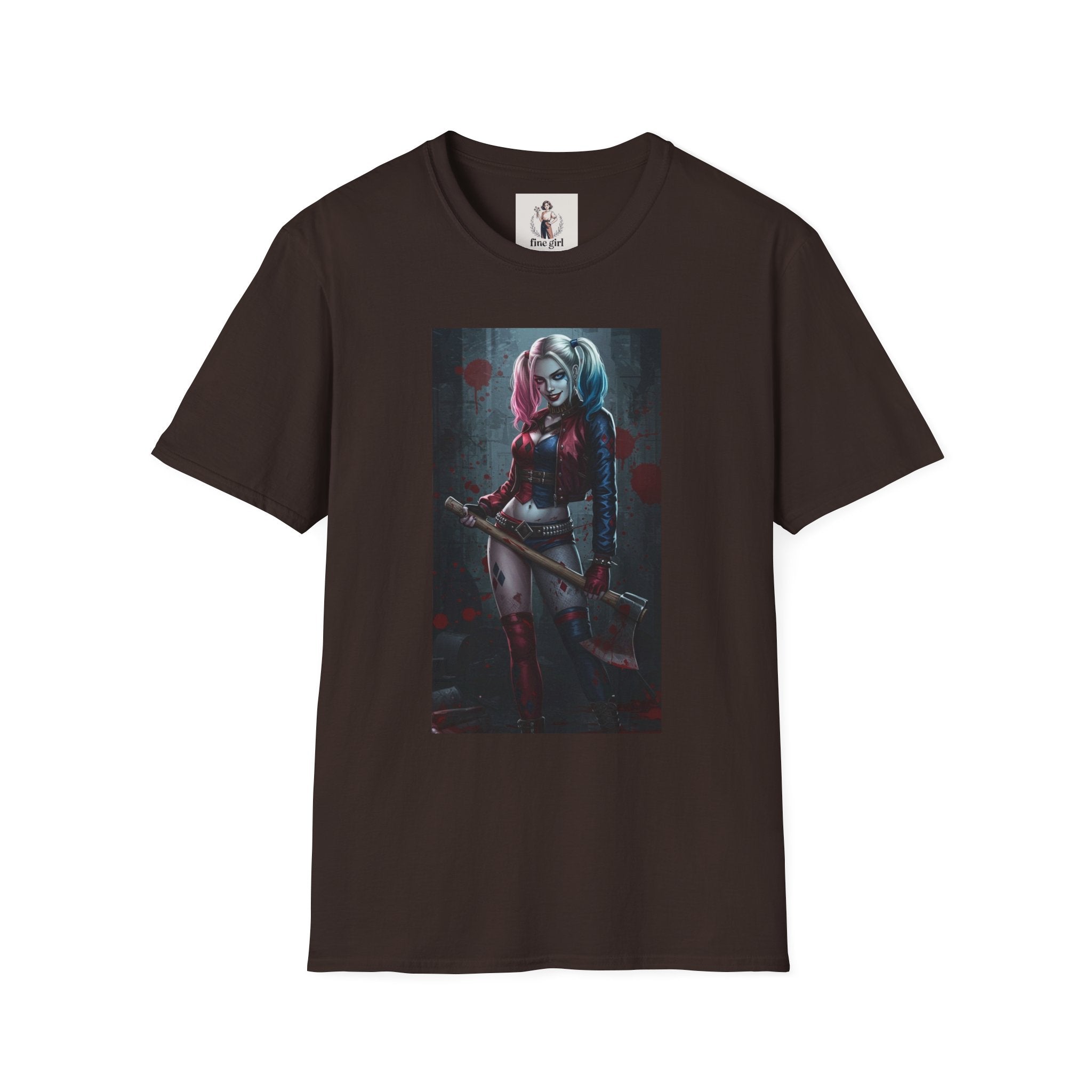 Haily Quinn Superhero Marvel Unisex Softstyle T-Shirt, Comic Book Tee, Graphic Novel Shirt, Geeky Clothing, Cosplay Costume Top