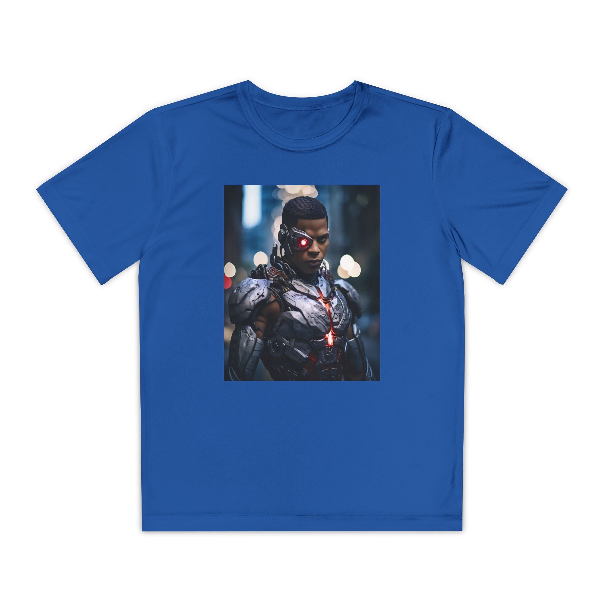 Cyborg Superhero Marvel Patriotic, Kids Graphic T-Shirt, Boys Hero Top, Girls Comic Book Clothing, Birthday