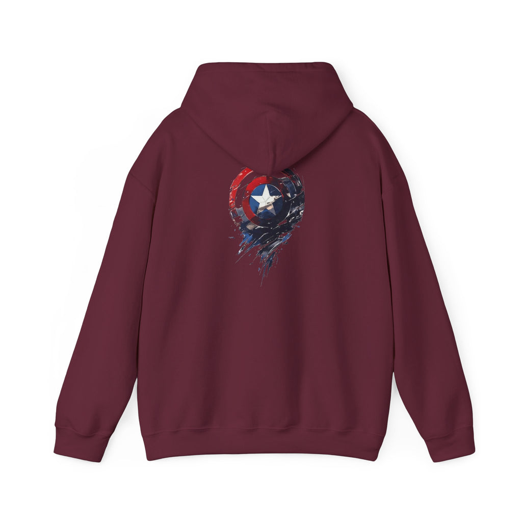 Hooded Sweatshirt - Captain America Design