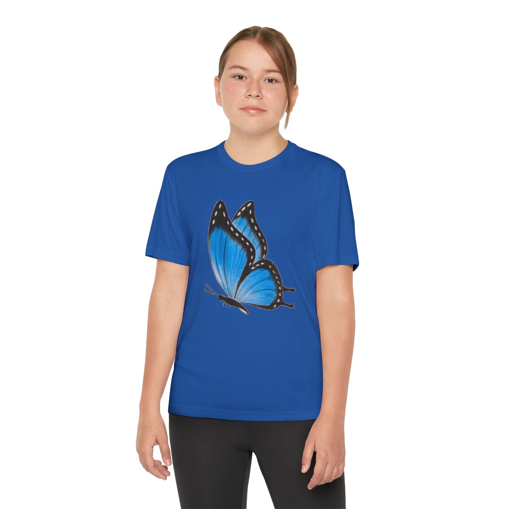 Butterffy Youth T-Shirt Sports Graphic Tee, Cool Athletic Shirt for Kids, Perfect for Sports Events, Team Spirit