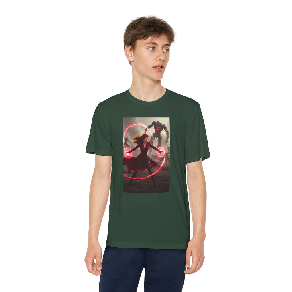 Superhero Youth T-Shirt Sports Graphic Tee, Cool Athletic Shirt for Kids