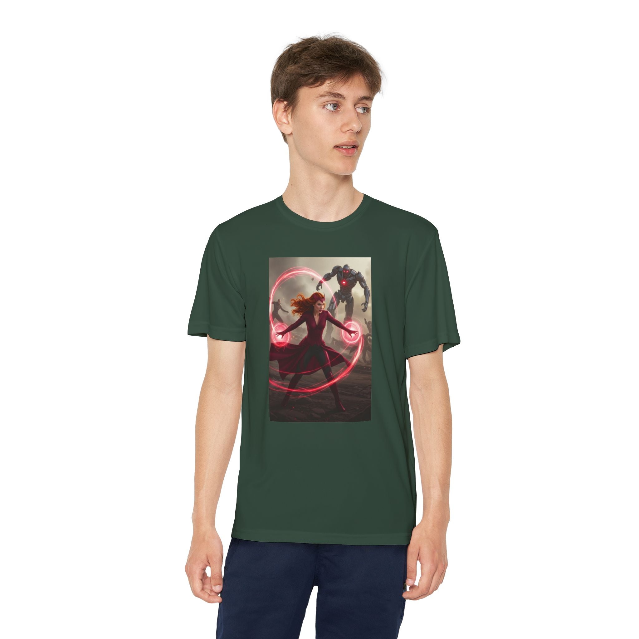 Superhero Youth T-Shirt Sports Graphic Tee, Cool Athletic Shirt for Kids