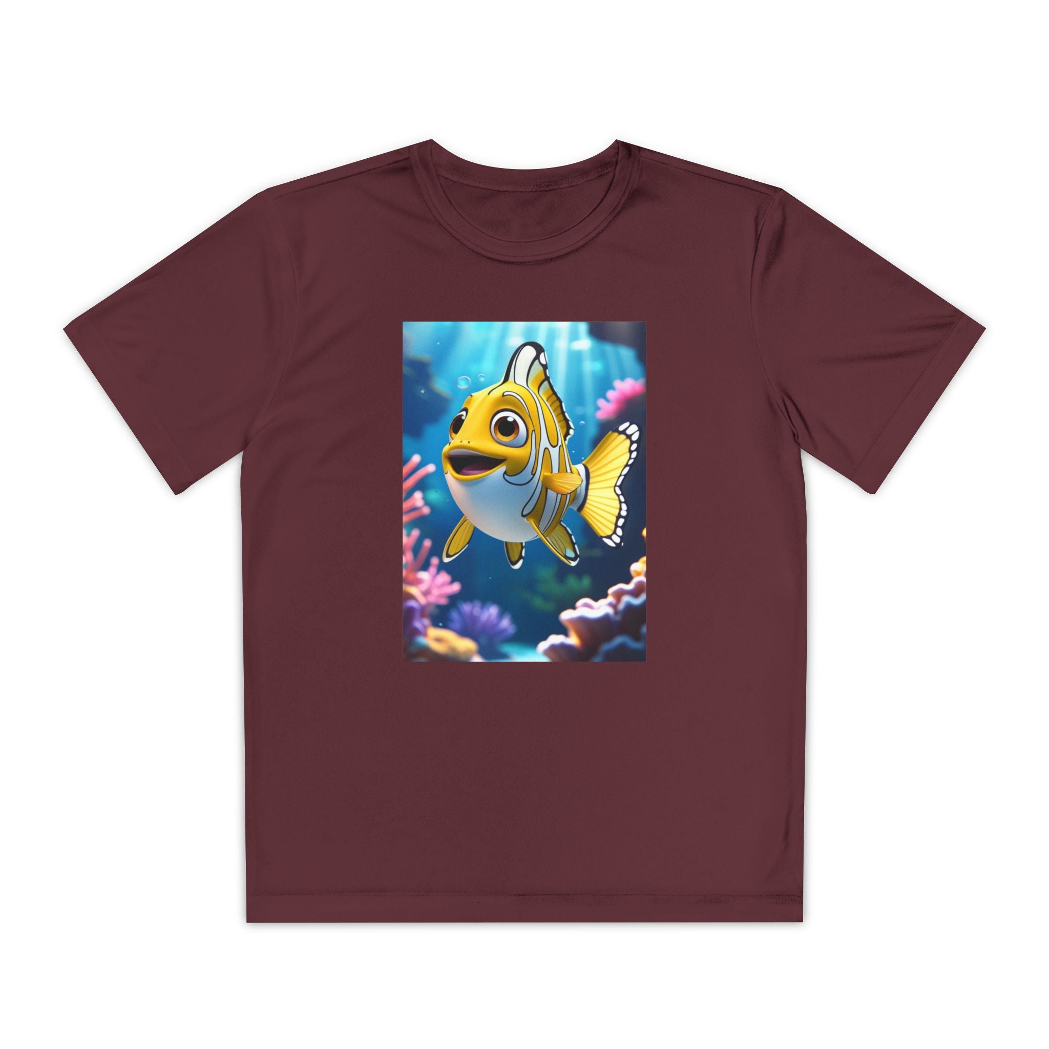 Nemo Fish Ocean Youth T-Shirt - Underwater Kids Tee, Finding Nemo Shirt, Beach Vacation Clothing, Ocean Lover Gift, Fish Theme Top
