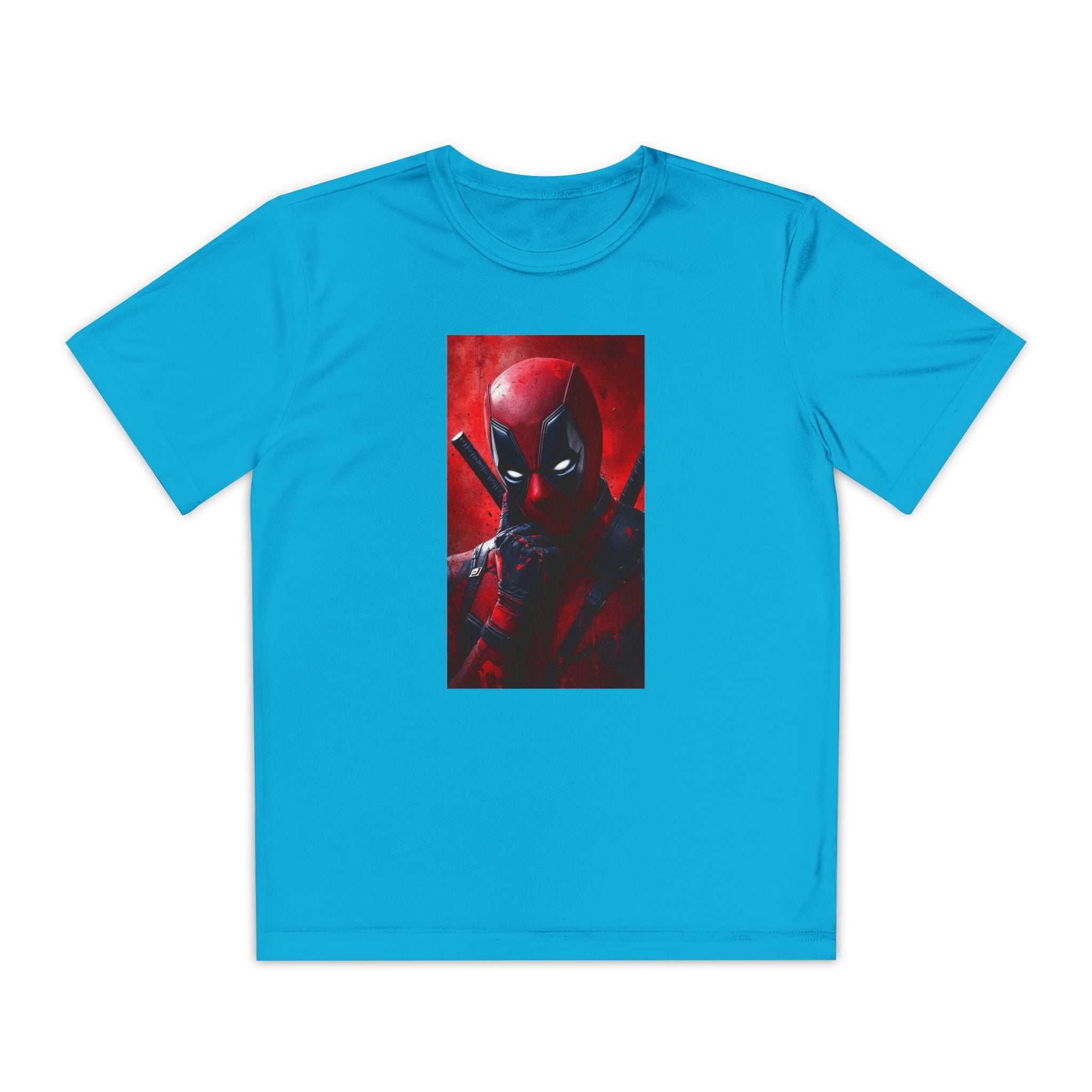 Deadpool Superhero Marvel Patriotic, Kids Graphic T-Shirt, Boys Hero Top, Girls Comic Book Clothing, Birthday