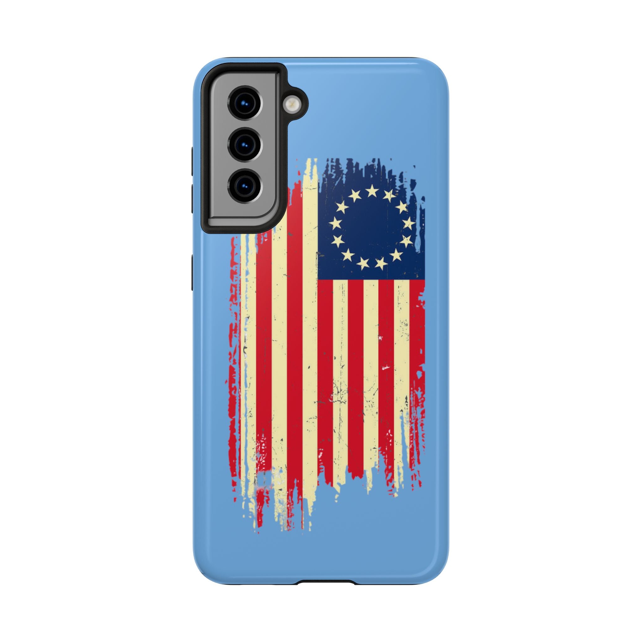 Patriotic Phone Cases with Vintage Flag Design, Tough Case for Independence Day, Memorial Day, 4th of July, Gift for Veterans, USA Pride