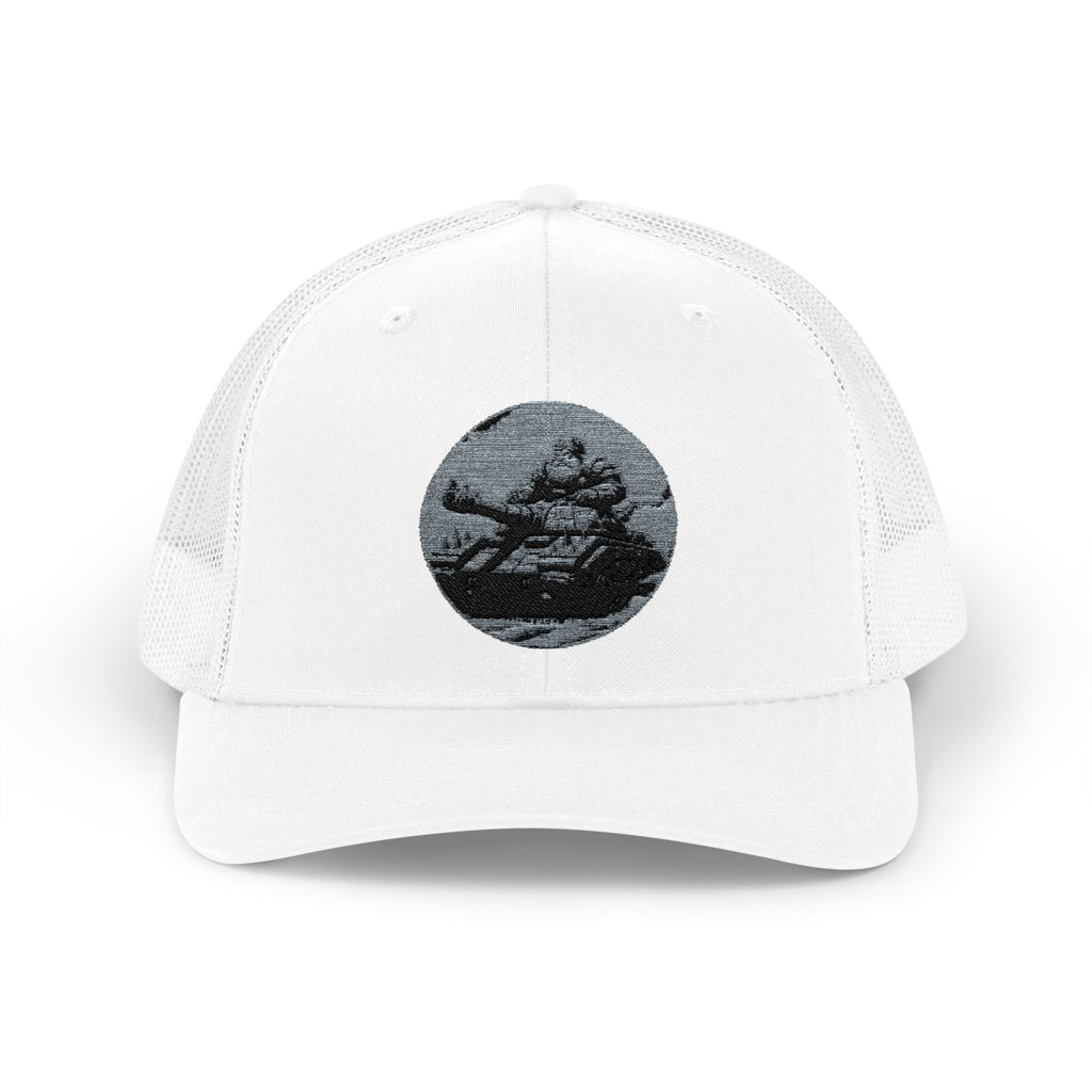 Santa Claus On A Tank Christmas Patriotic, Trucker Cap, Patriotic hat, Truckers Hat, Patriotic Accessories