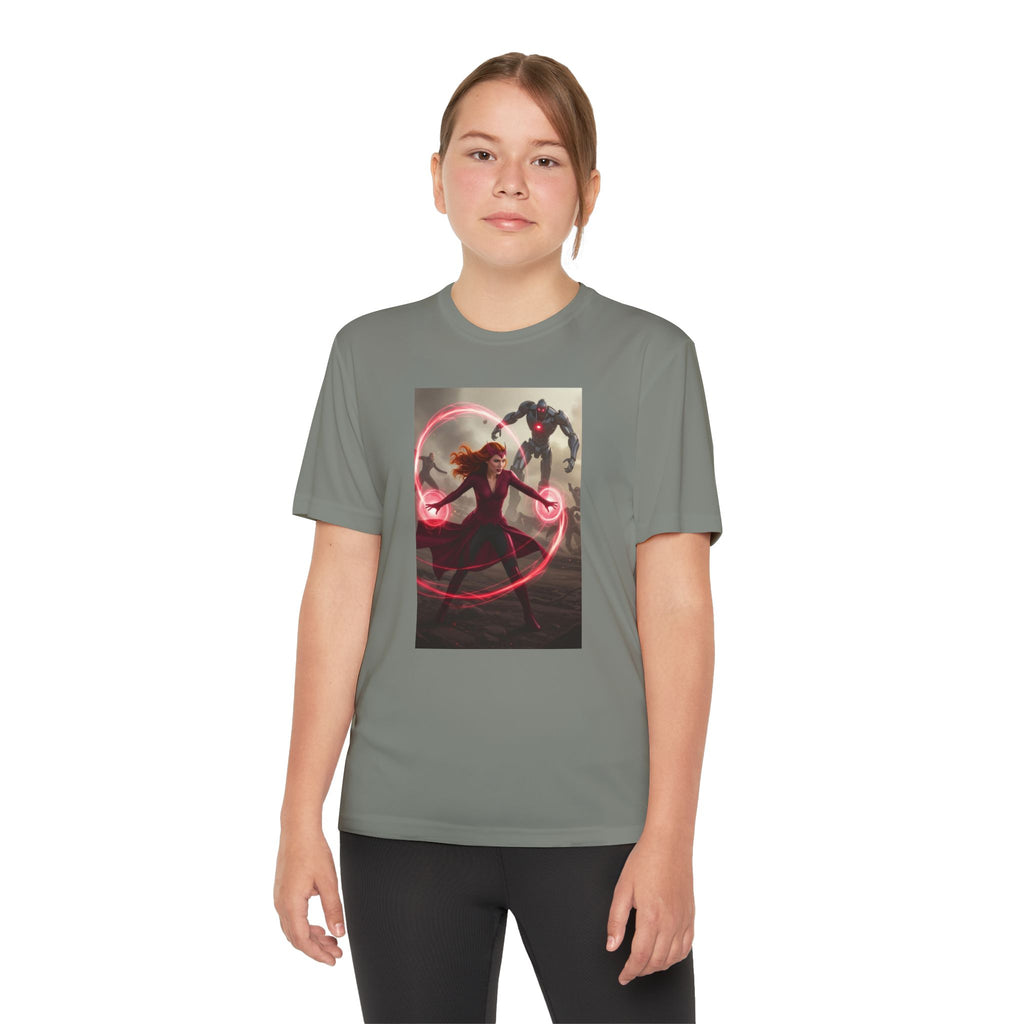 Superhero Youth T-Shirt Sports Graphic Tee, Cool Athletic Shirt for Kids