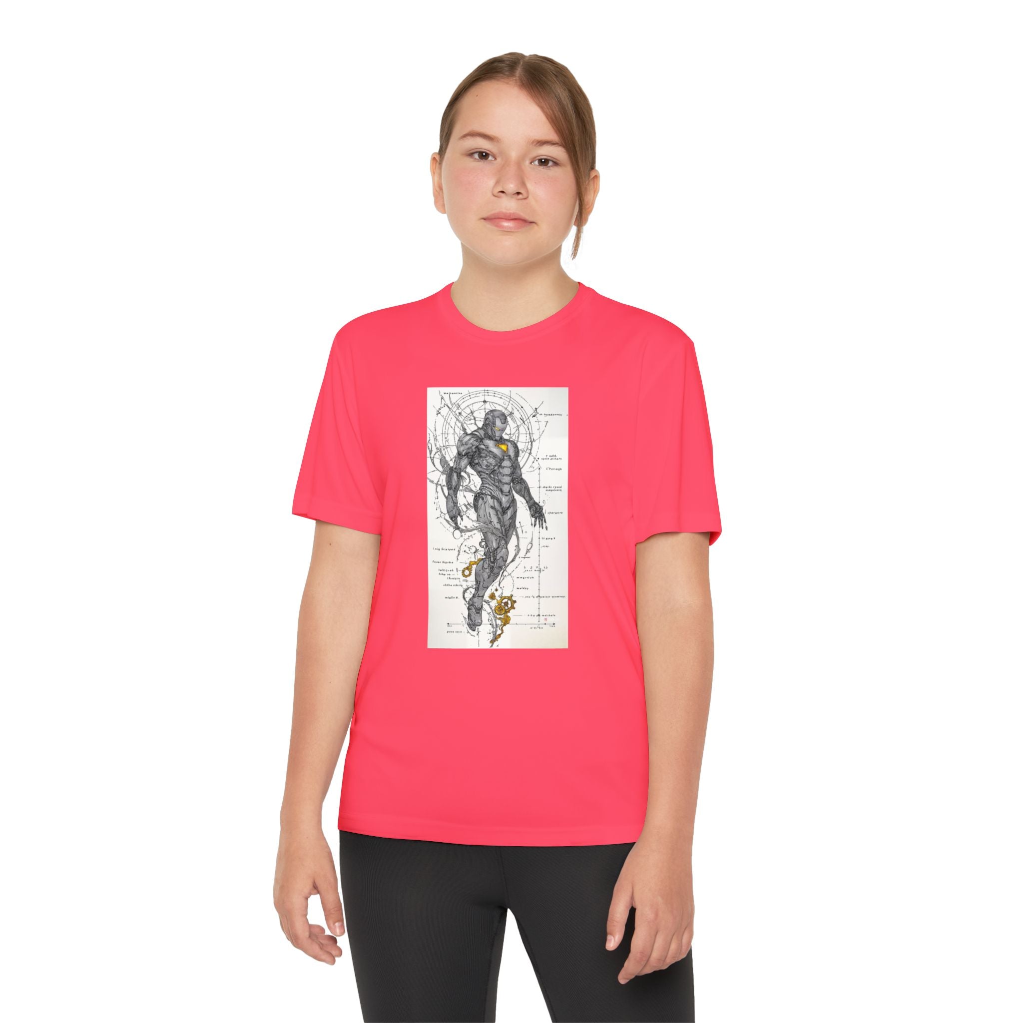 Superhero Youth T-Shirt Sports Graphic Tee, Cool Athletic Shirt for Kids