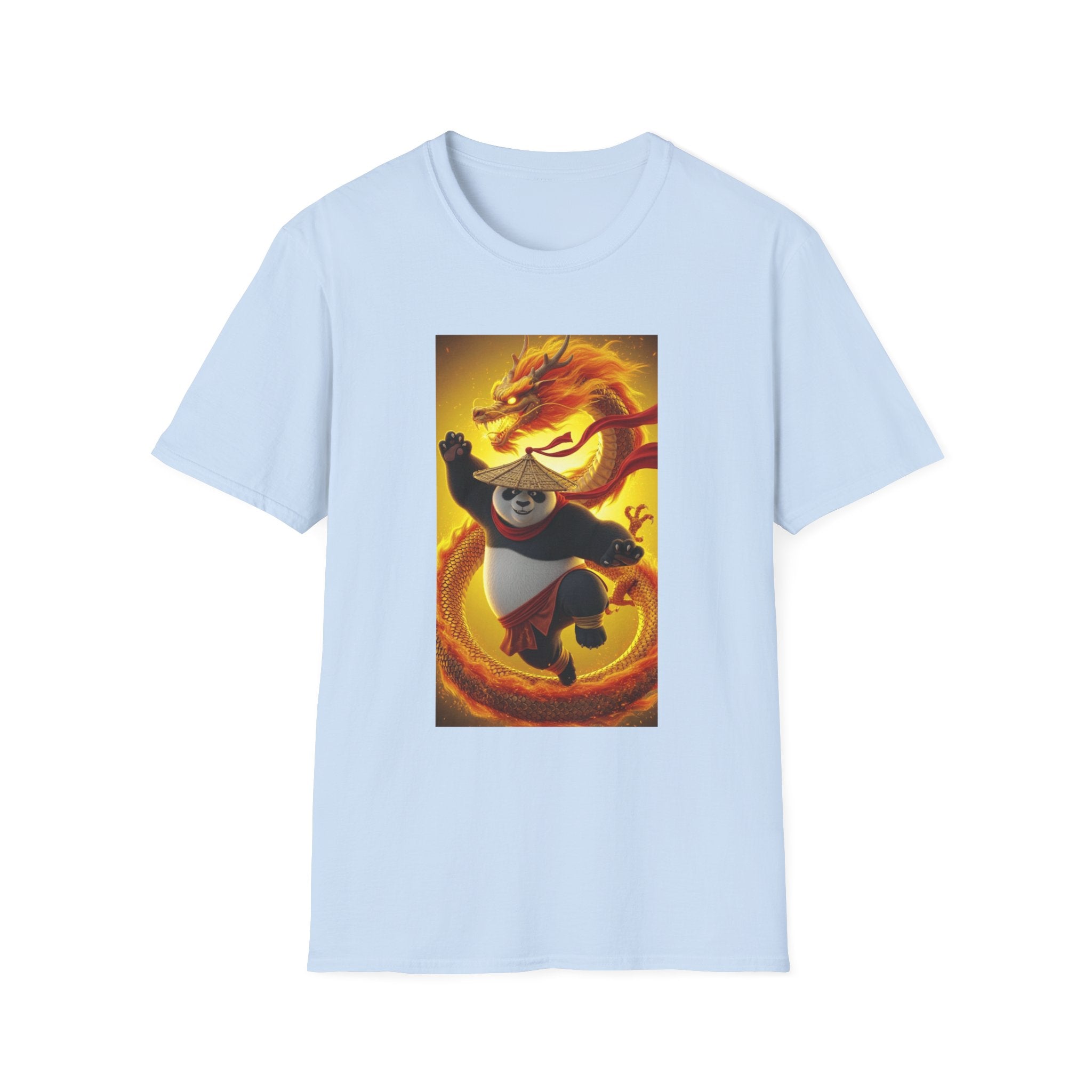 Kung Fu Panda Unisex Softstyle T-Shirt, DreamWorks Animation Youth Competitor Tee, Graphic Tee, Movie Fan Gift, Cult Classic Shirt, Comfy