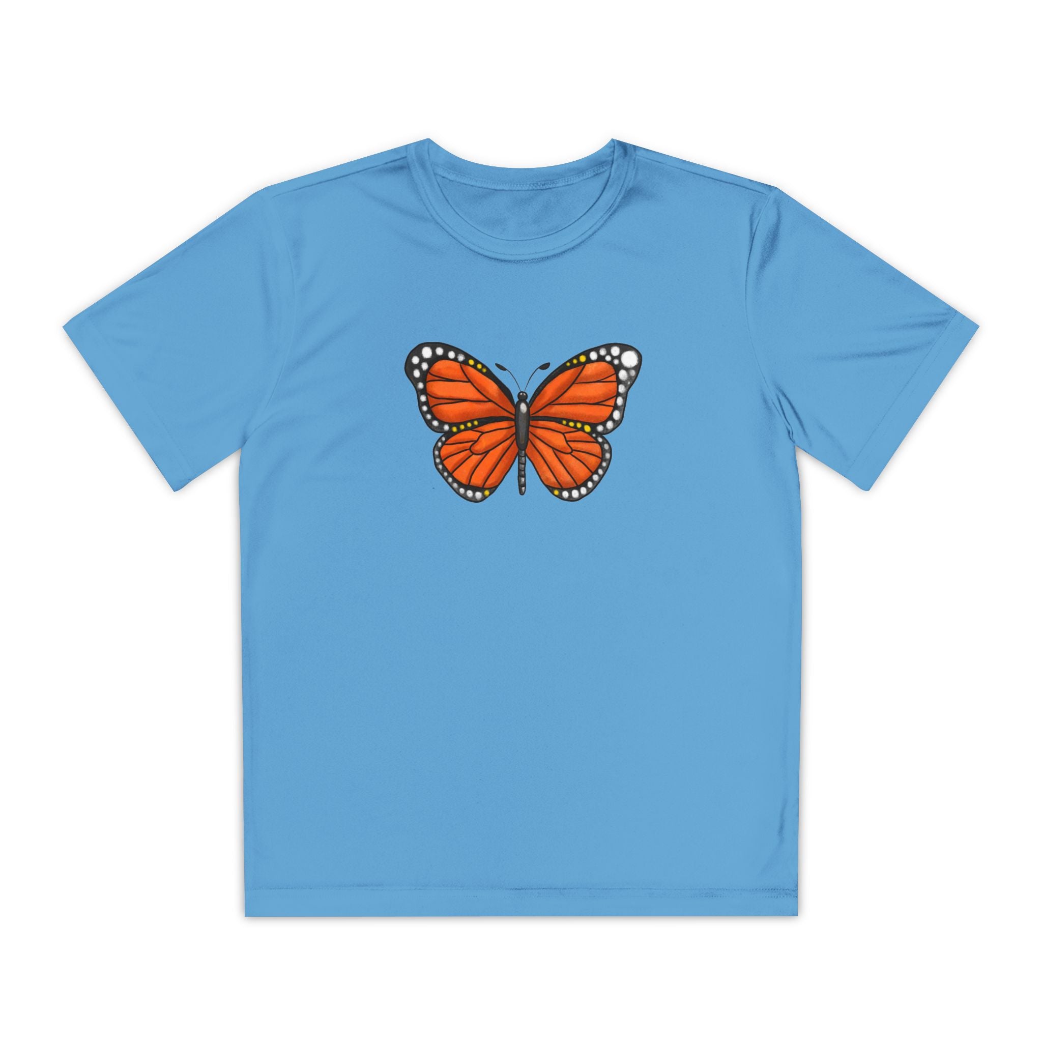 Butterffy Youth T-Shirt Sports Graphic Tee, Cool Athletic Shirt for Kids, Perfect for Sports Events, Team Spirit