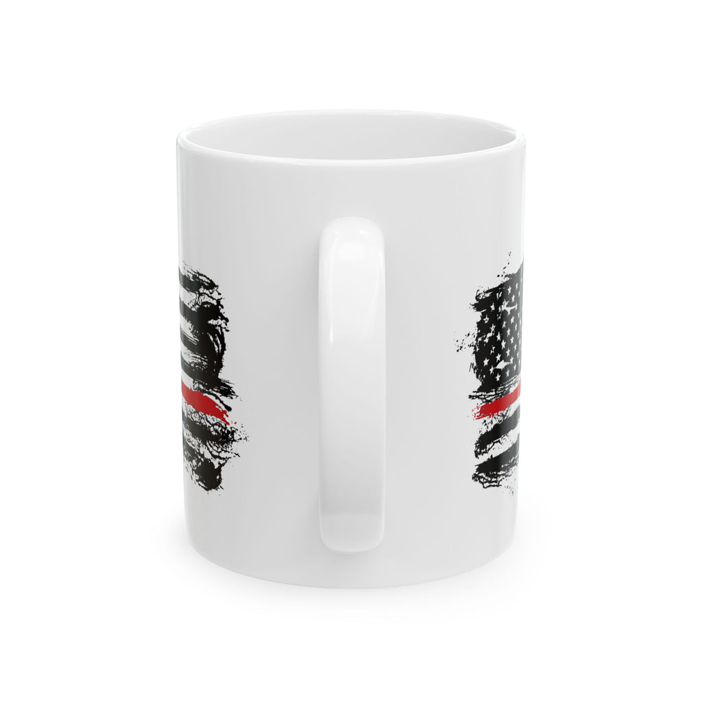 Thin Red Line Flag Patriotic Coffee  & Tea Mug