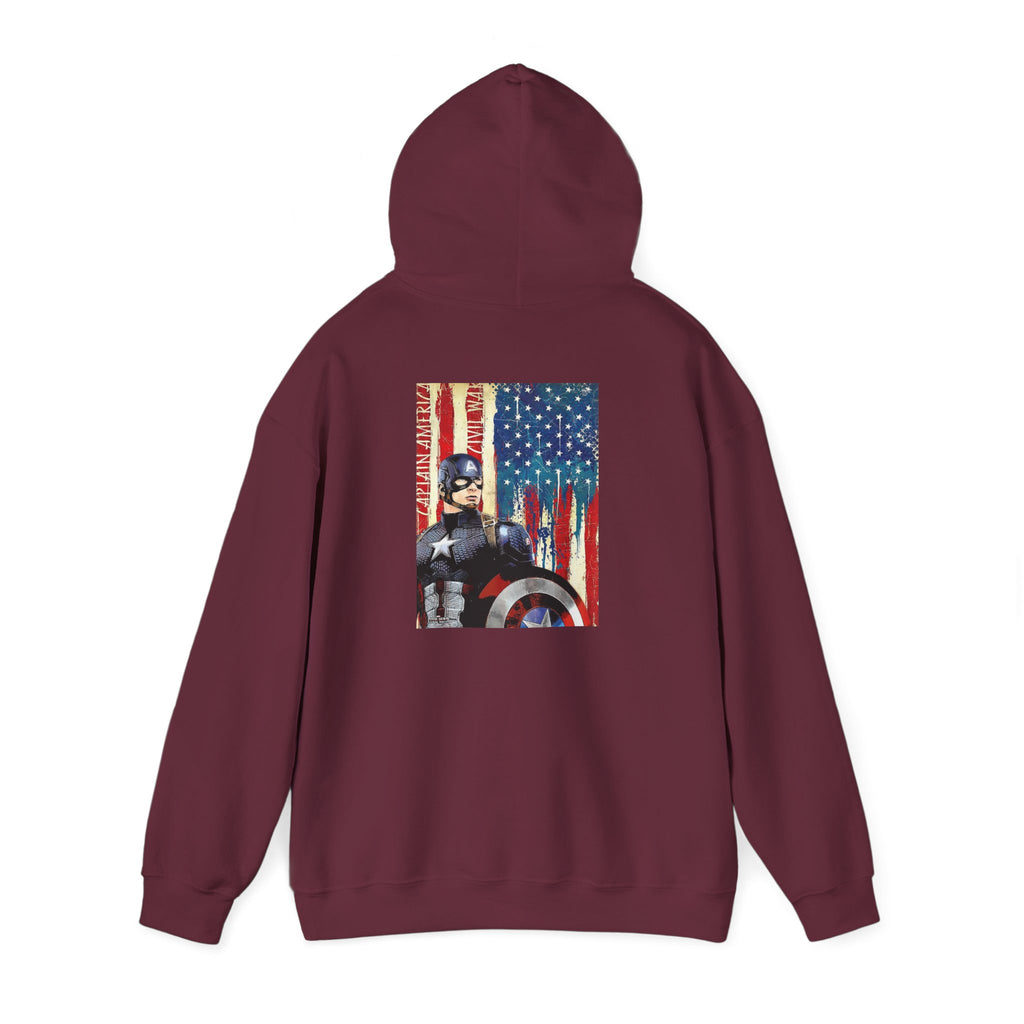 Hooded Sweatshirt - Captain America Design