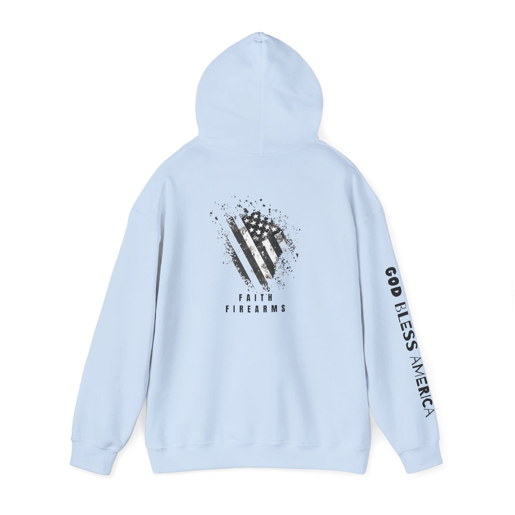 Faith Family Firearms Freedom Hooded Sweatshirt with Faith, Family, Firearms & Freedom Design - Unisex Cozy Wear for Celebrations