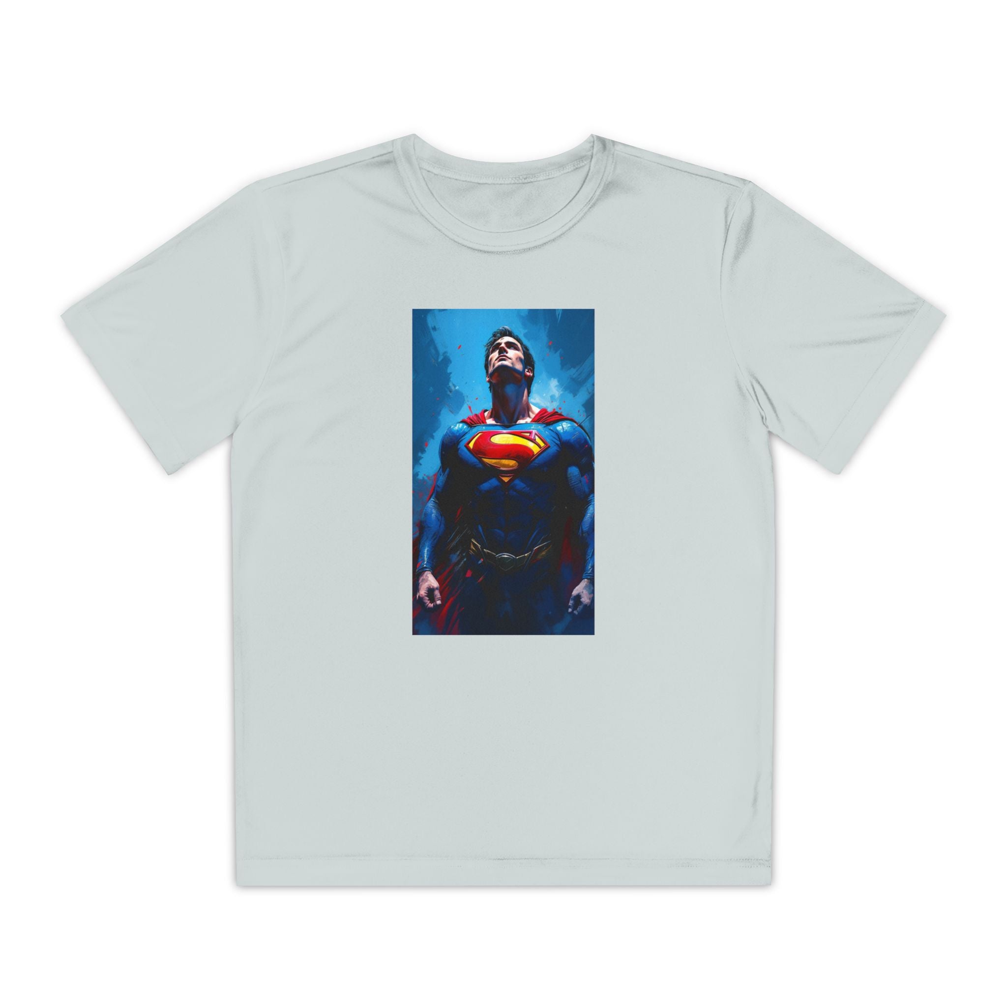 Superman Superhero Marvel T-Shirt, Youth Competitor Tee,  Kids Comic Book Hero Top, Children's Graphic Tee, Youth Super Power T-Shirt