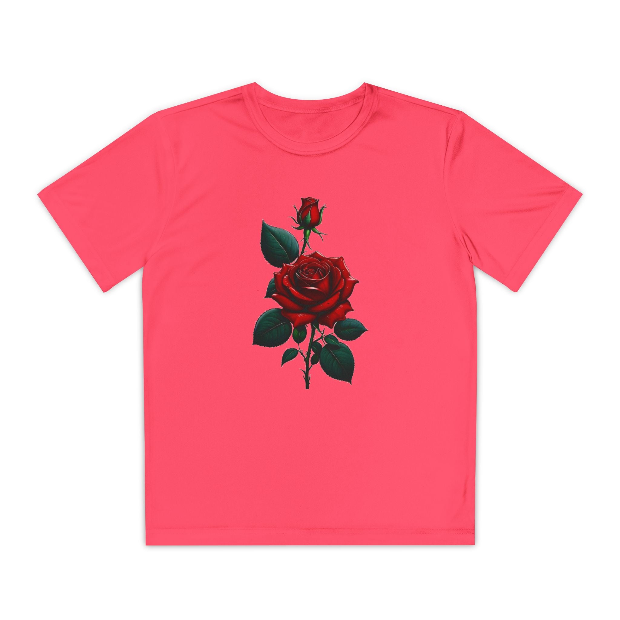 Flower Youth Tshirt, Girls Floral Tee, Kids Spring Shirt, Children's Botanical Top, Teen Blossom T-Shirt