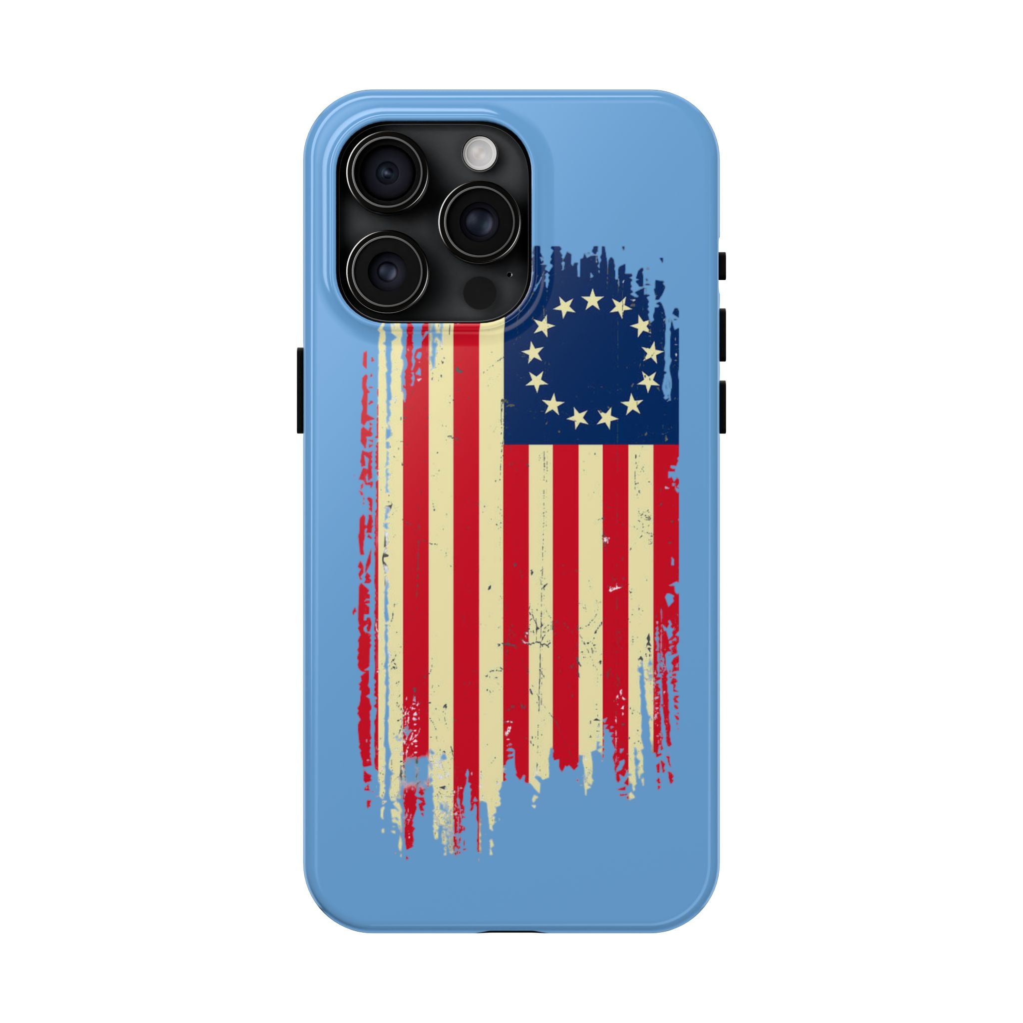 Patriotic Phone Cases with Vintage Flag Design, Tough Case for Independence Day, Memorial Day, 4th of July, Gift for Veterans, USA Pride