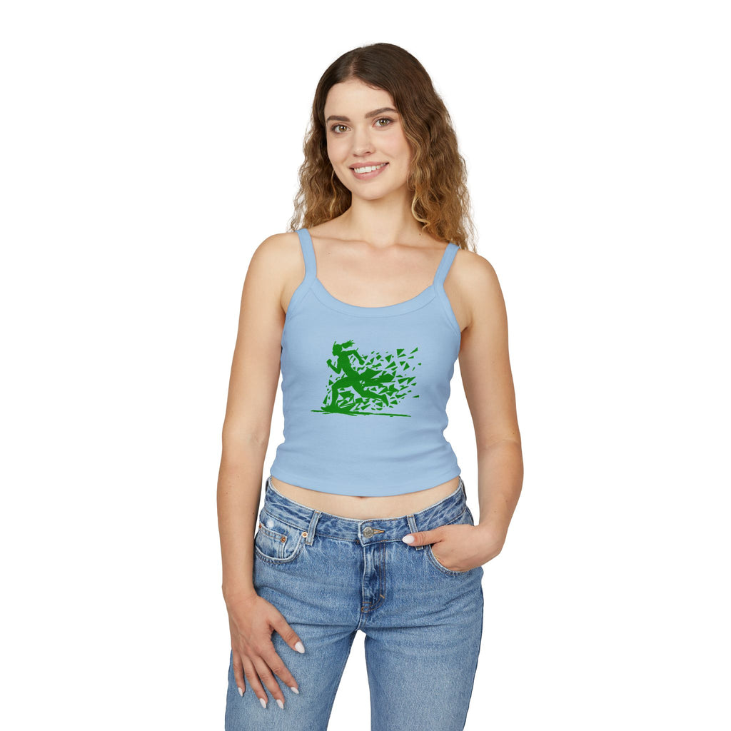 Running Woman Tank Top, Athletic Workout Top, Fitness Sleeveless Shirt, Jogging Muscle Tee, Exercise Gym Cami