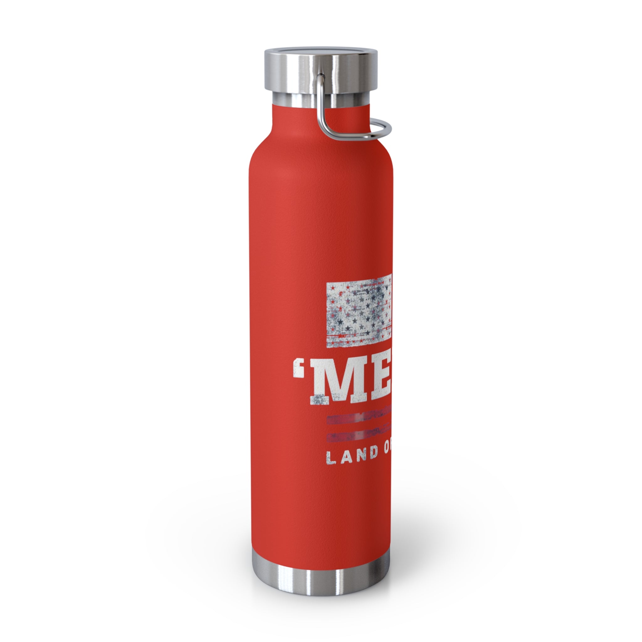 Merica Flag Patriotic Copper Insulated Water Bottle