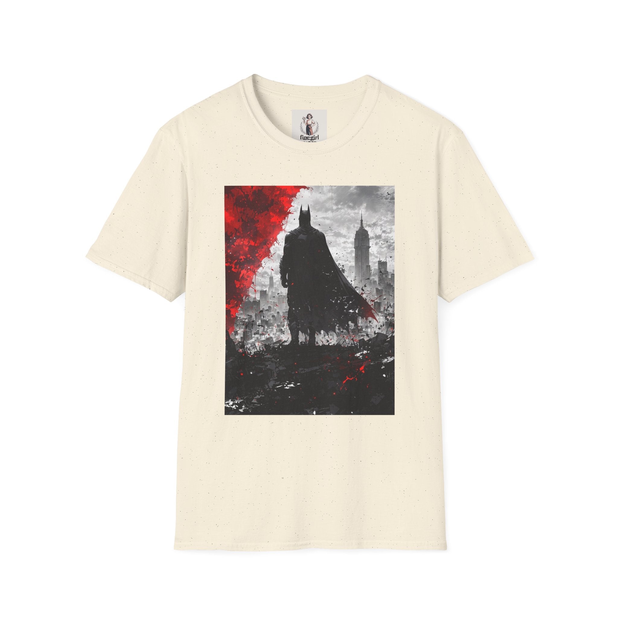 Batman Marvel Unisex Softstyle T-Shirt, Comic Book Tee, Geeky Clothing, Cosplay Costume Top