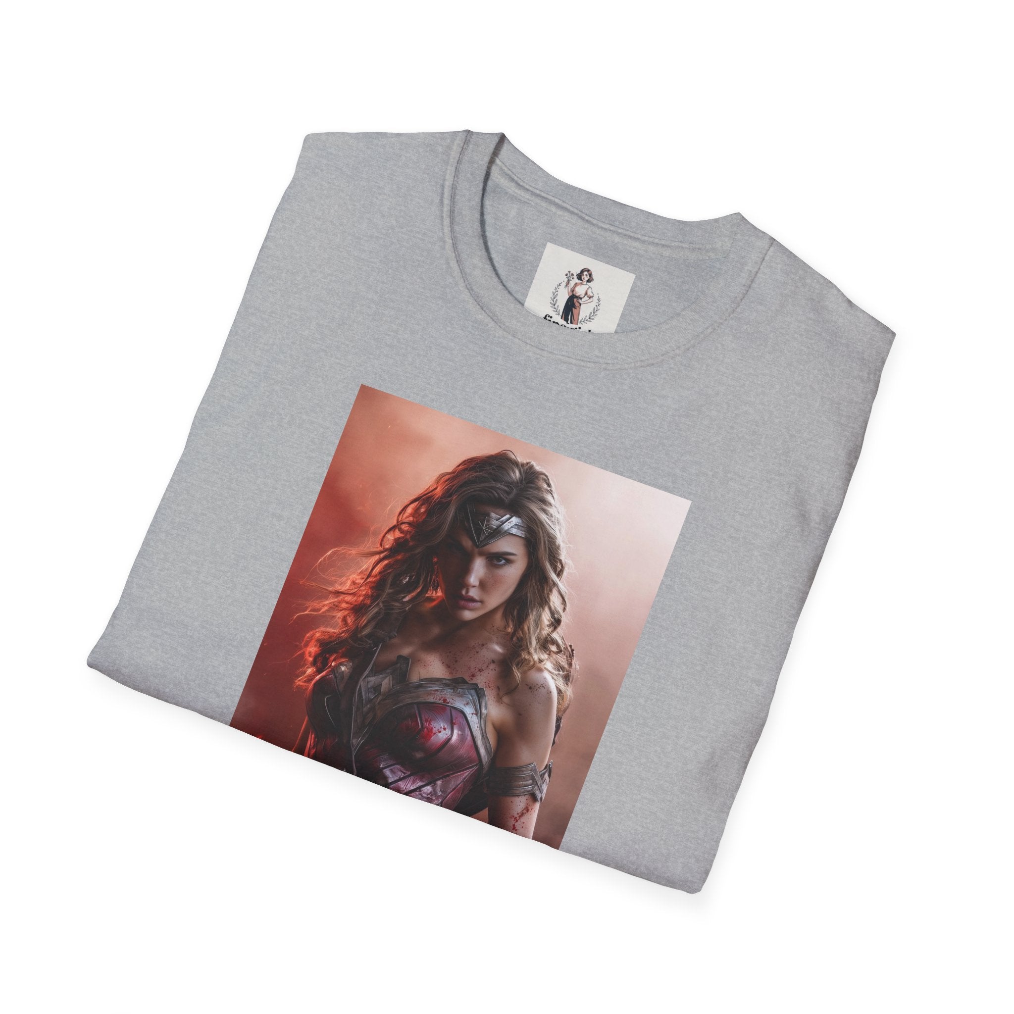 Wonder Woman Marvel Unisex Softstyle T-Shirt, Comic Book Tee, Geeky Clothing, Cosplay Costume Top