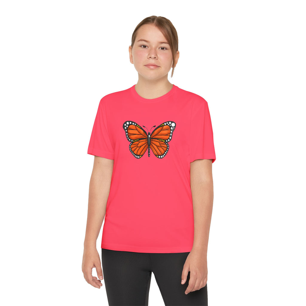 Butterffy Youth T-Shirt Sports Graphic Tee, Cool Athletic Shirt for Kids, Perfect for Sports Events, Team Spirit