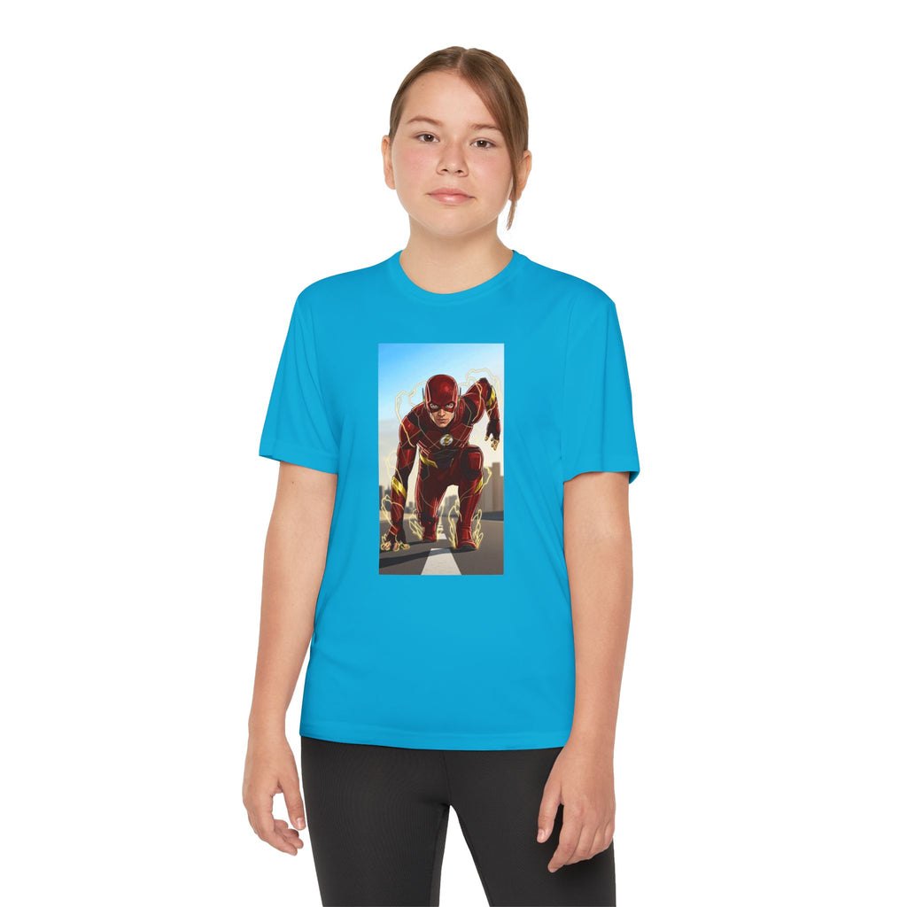 The Flash Superhero Marvel Youth T-Shirt, Kid's Superhero Tee, Children's Graphic Shirt, Comic Book Character Top, Kids Costume Apparel