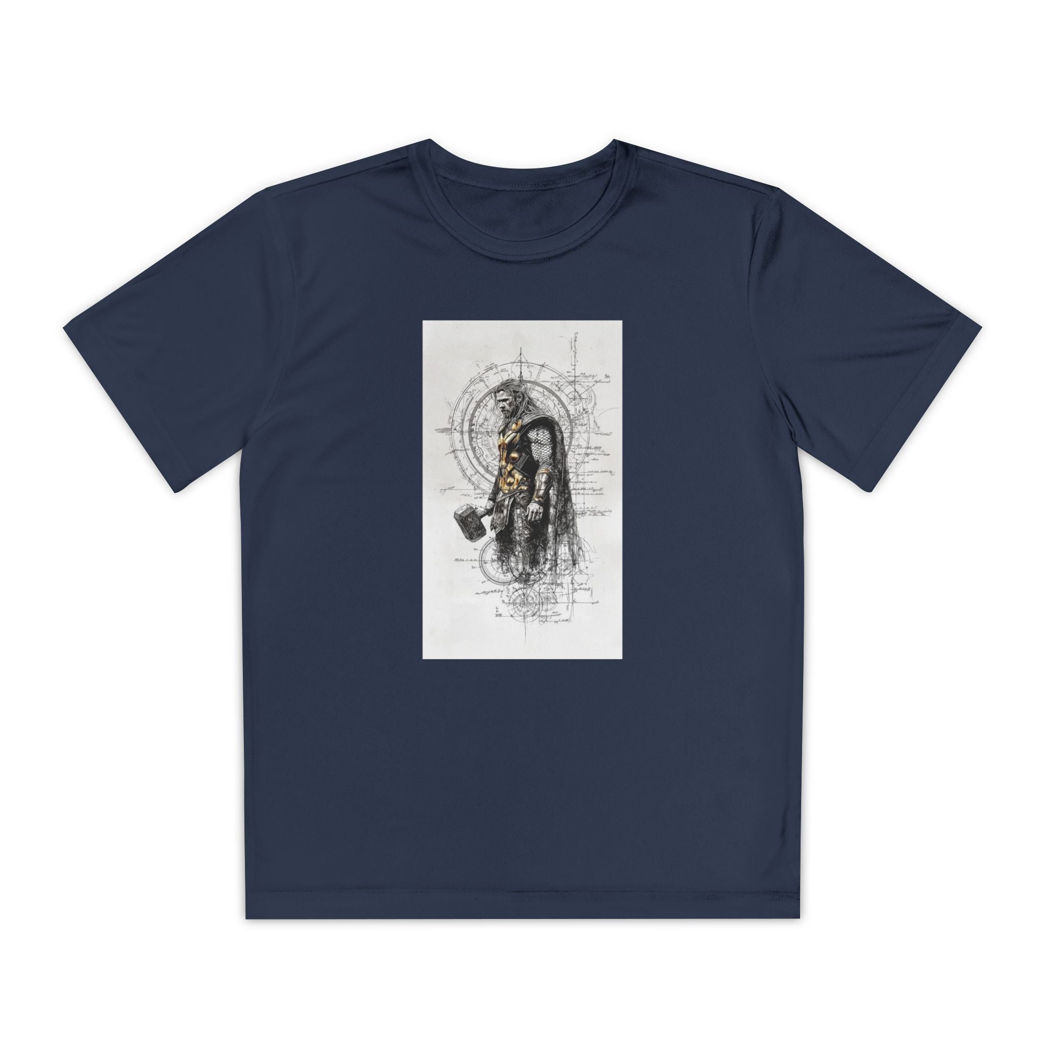 Superhero Youth T-Shirt Sports Graphic Tee, Cool Athletic Shirt for Kids