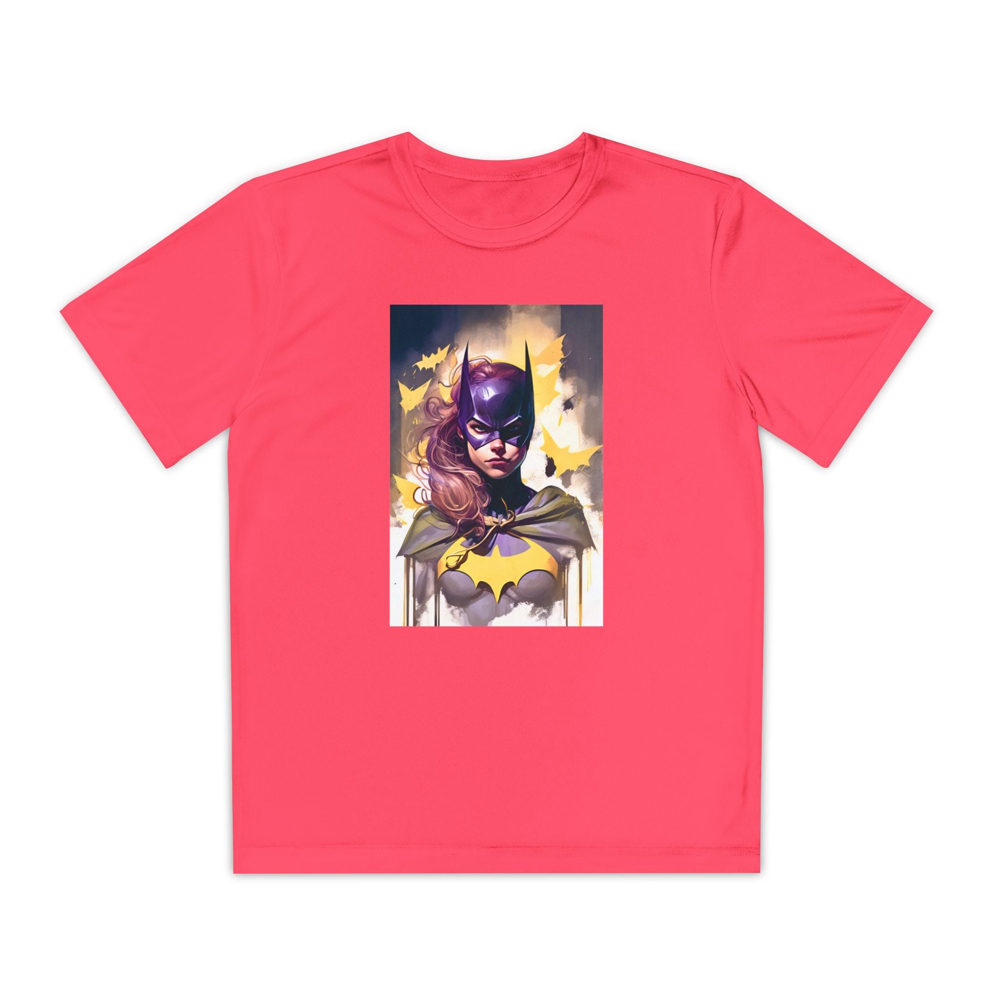 Superhero Youth T-Shirt Sports Graphic Tee, Cool Athletic Shirt for Kids