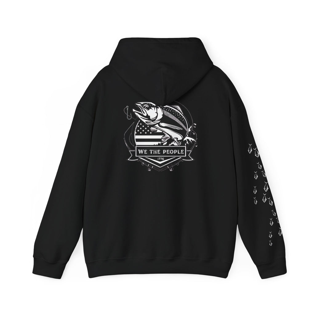 Fishing Patriotic Hoodie | Fishing Flag Hoodie, American Fishing Sweatshirt